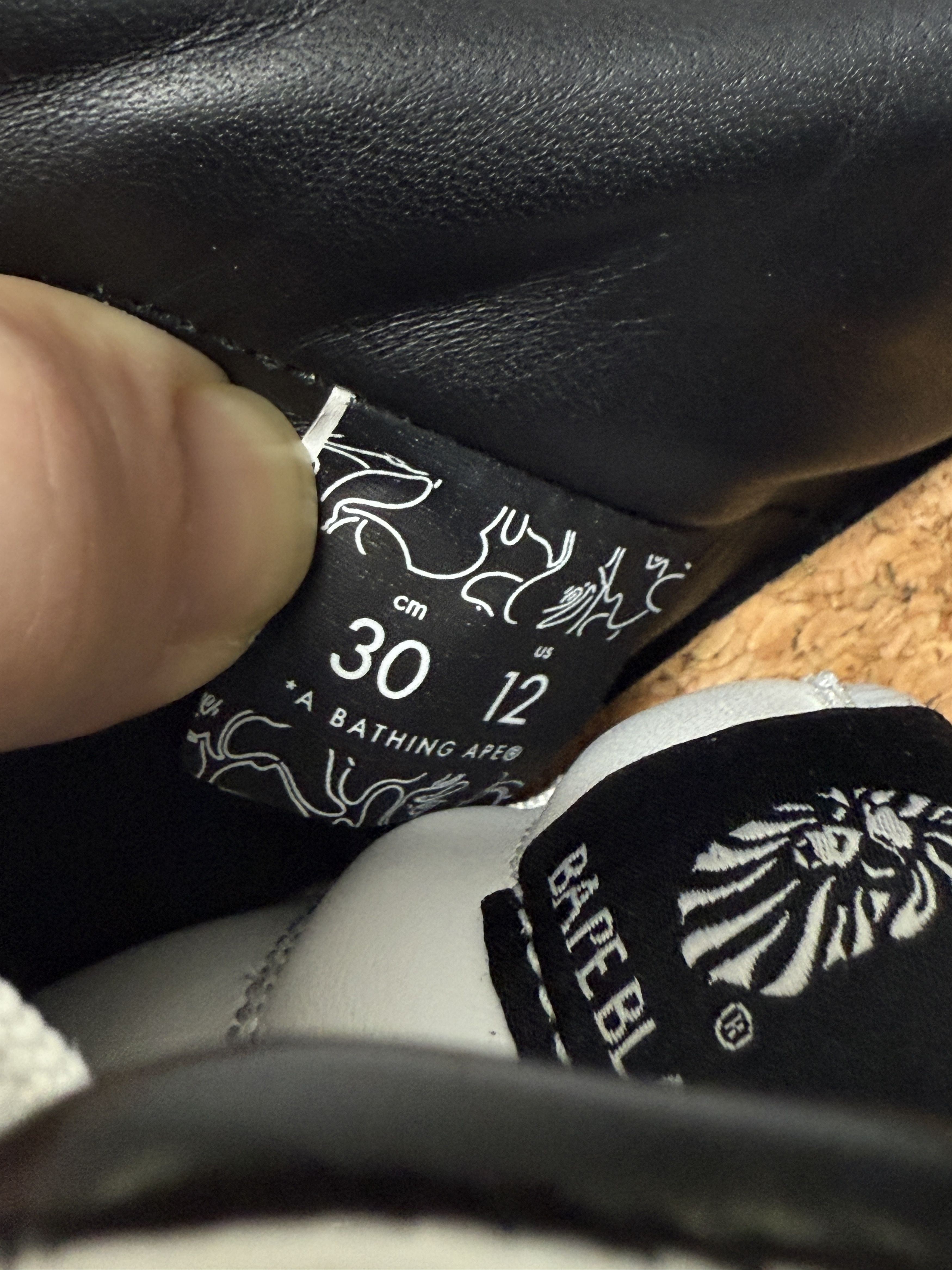 Bape BAPE BLACK BAPE STA LOW (SS21) Size US 12 / EU 45 - 20 Thumbnail