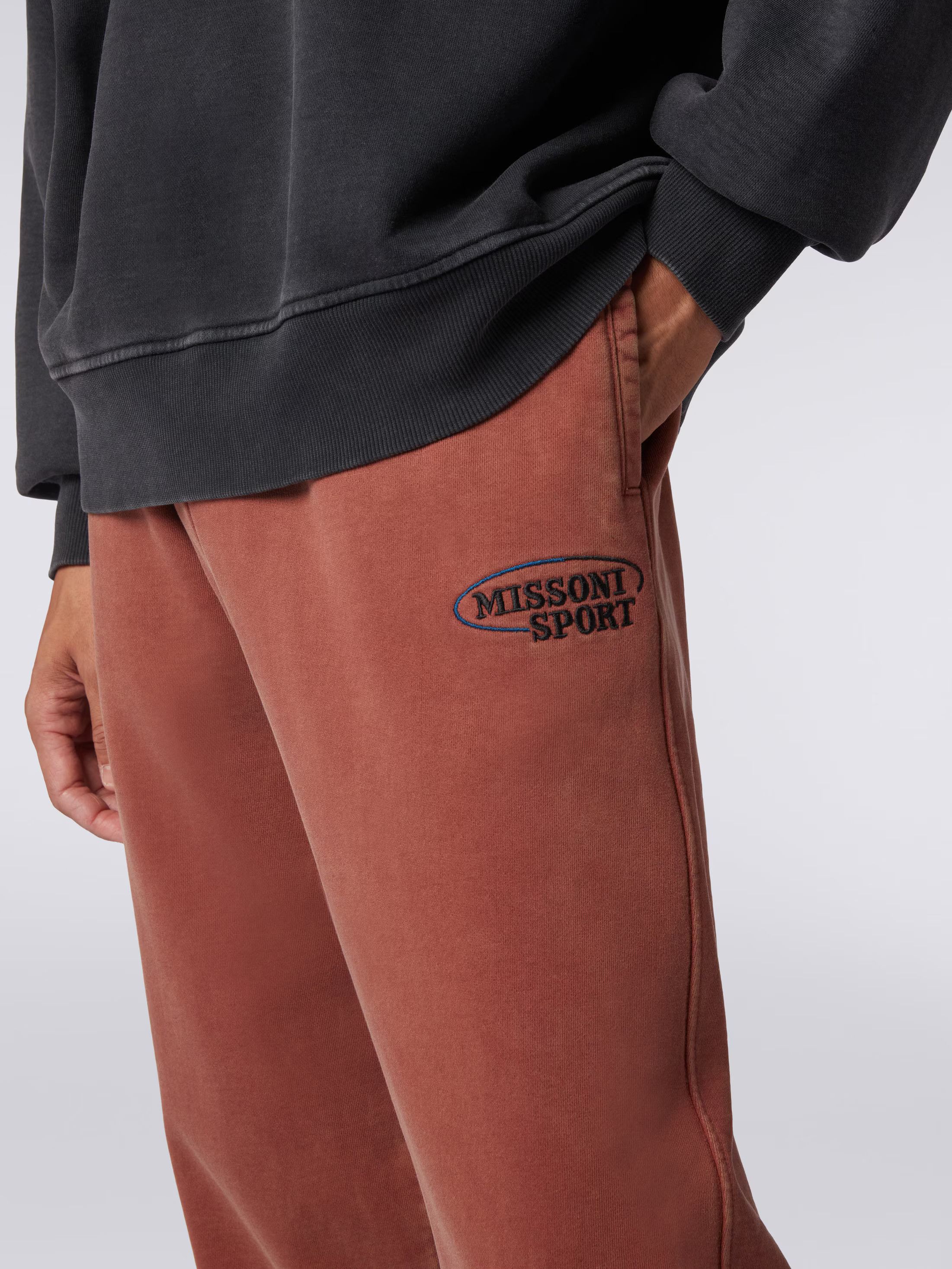 Missoni o1mle1025 Logo knit Sweatpants & Joggers in Rust Brown Size US 34 / EU 50 - 5 Thumbnail