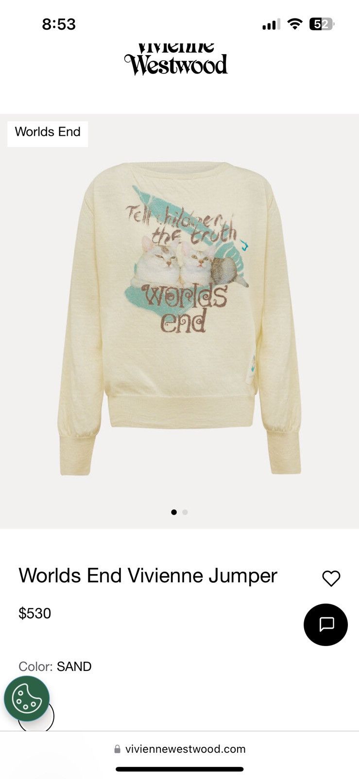 Vivienne Westwood Vivienne Westwood Worlds End Cat Sweater Size US L / EU 52-54 / 3 - 3 Thumbnail