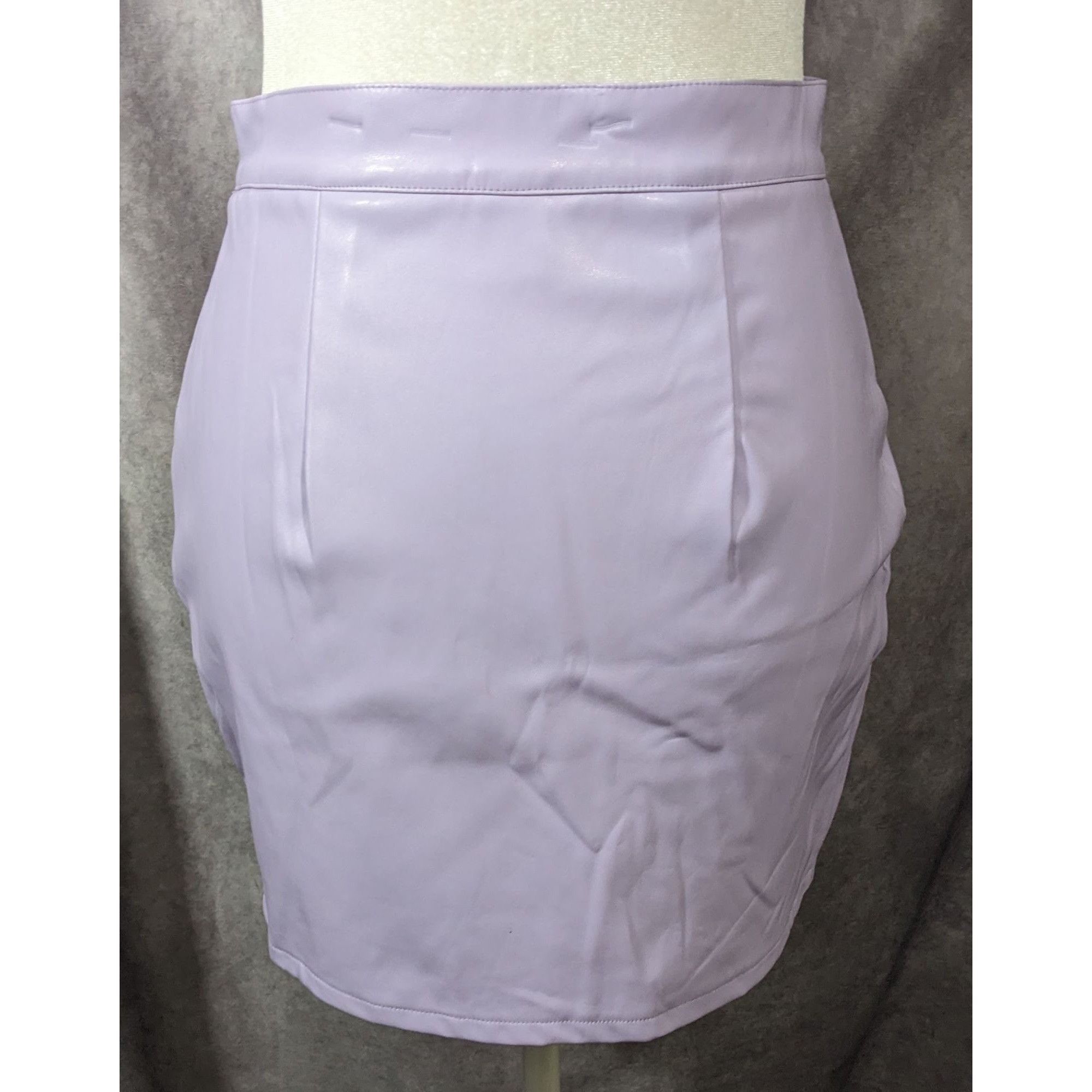 Other Salty Pastel Purple Faux Leather Mini Skirt Size Medium Size 27" / US 4 / IT 40 - 10 Thumbnail