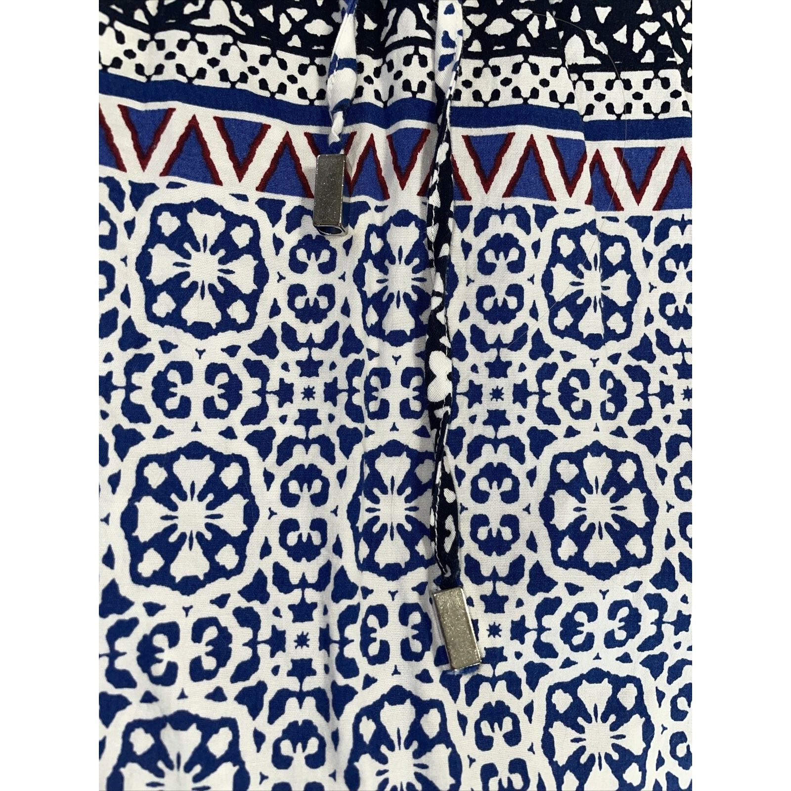 Other Liz Claiborne Women's Top Small Tie Neck Crisp Cotton Spande Size S / US 4 / IT 40 - 7 Thumbnail