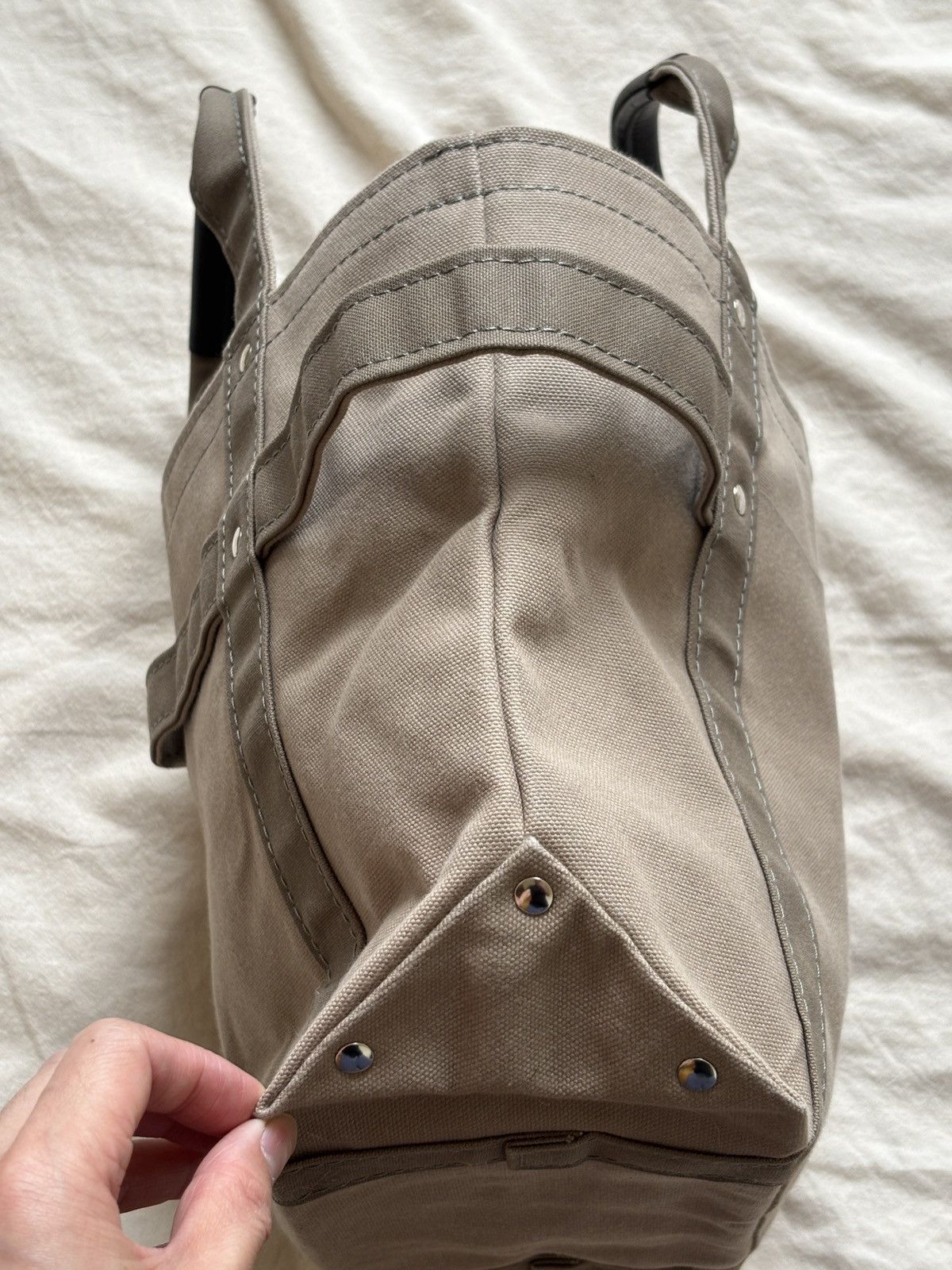 Japanese Brand TEMBEA Harvest Tote with Leather Handles Size ONE SIZE - 8 Thumbnail