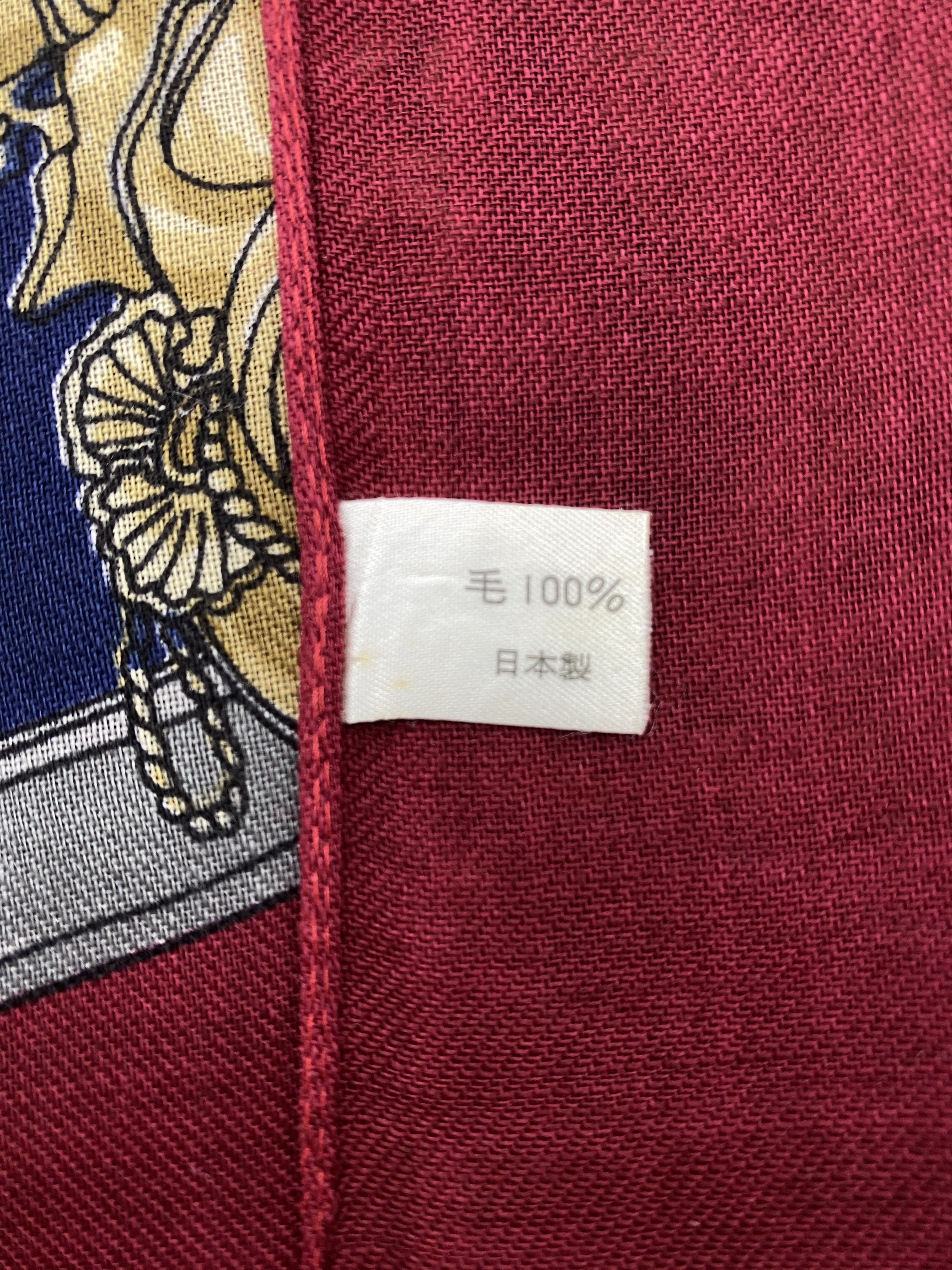 Japanese Brand Vintage Wool Scarf Shawl Babushka head Scarf SN0033 Size ONE SIZE - 7 Thumbnail