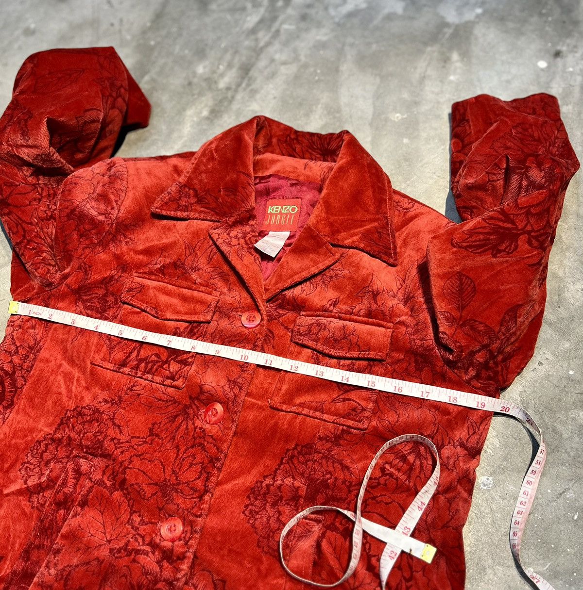Kenzo 90s KENZO VELVET JACKET Size L / US 10 / IT 46 - 6 Thumbnail