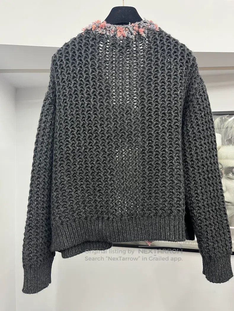 Chanel Chanel 22A colour-blocked tweed knitted cardigan coat Size XS / US 0-2 / IT 36-38 - 3 Thumbnail