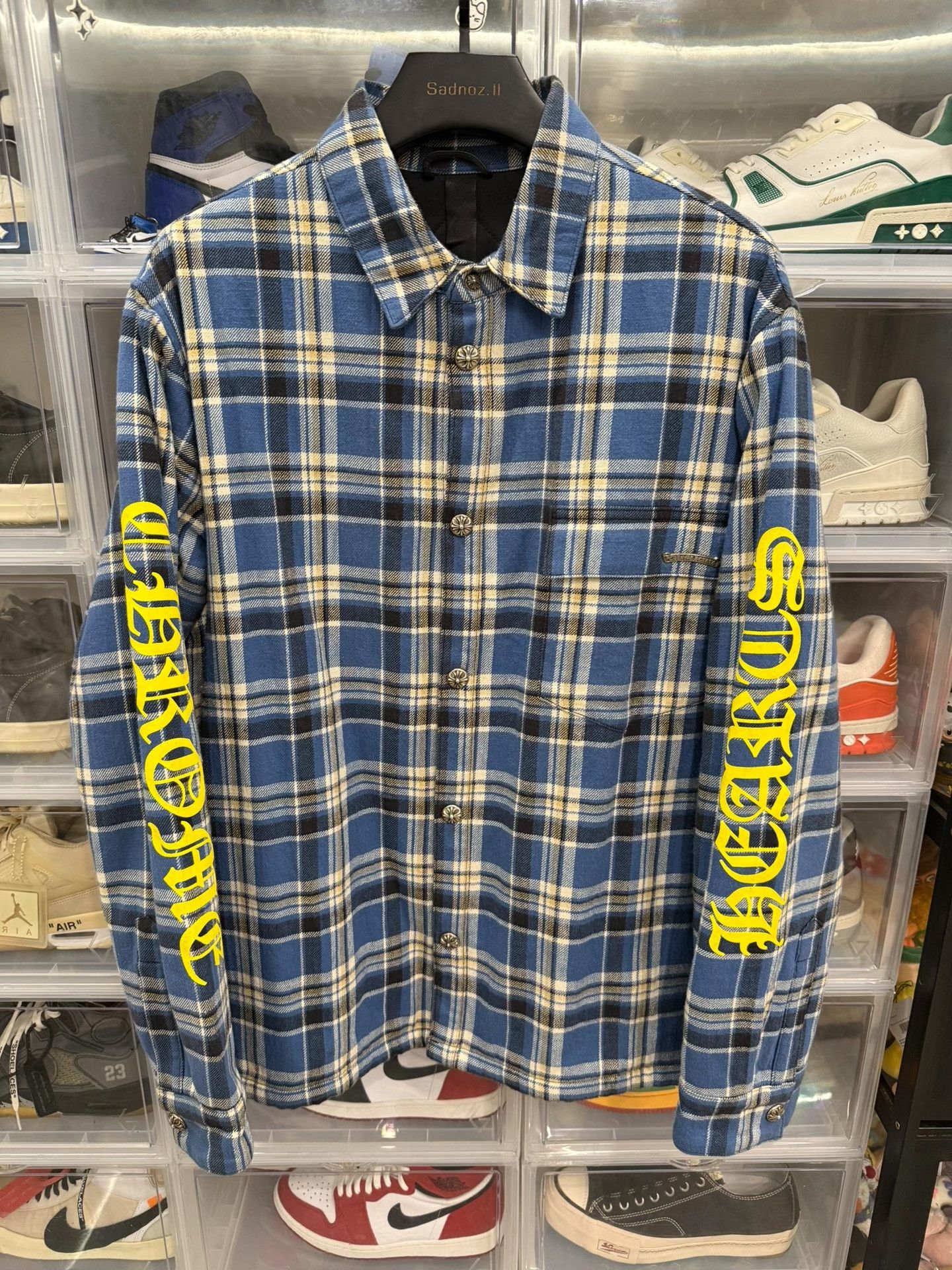 Chrome Hearts Chrome Hearts Yellow Sanskrit Shirt Jacket Size US XL / EU 56 / 4 - 1 Thumbnail