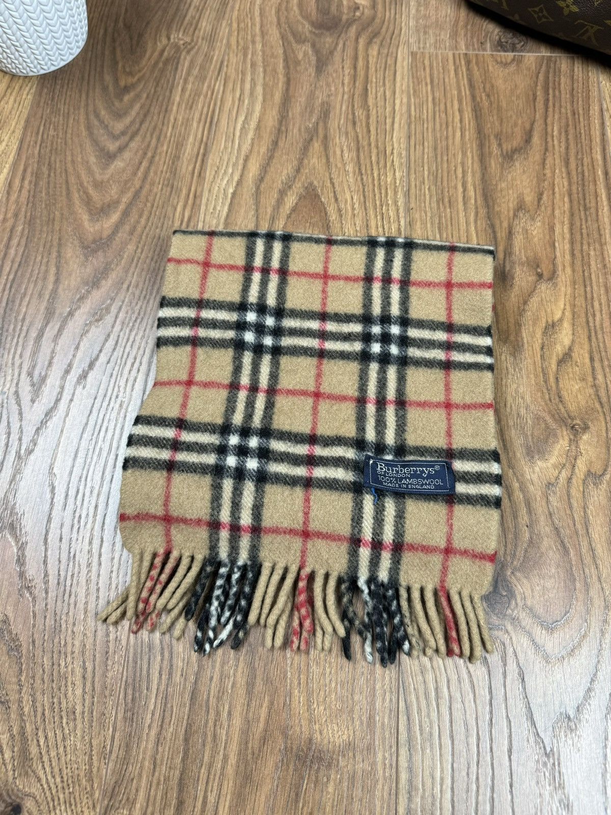 Burberry Vintage wool scarf Burberry’s 90s original luxury item Size ONE SIZE - 1 Thumbnail