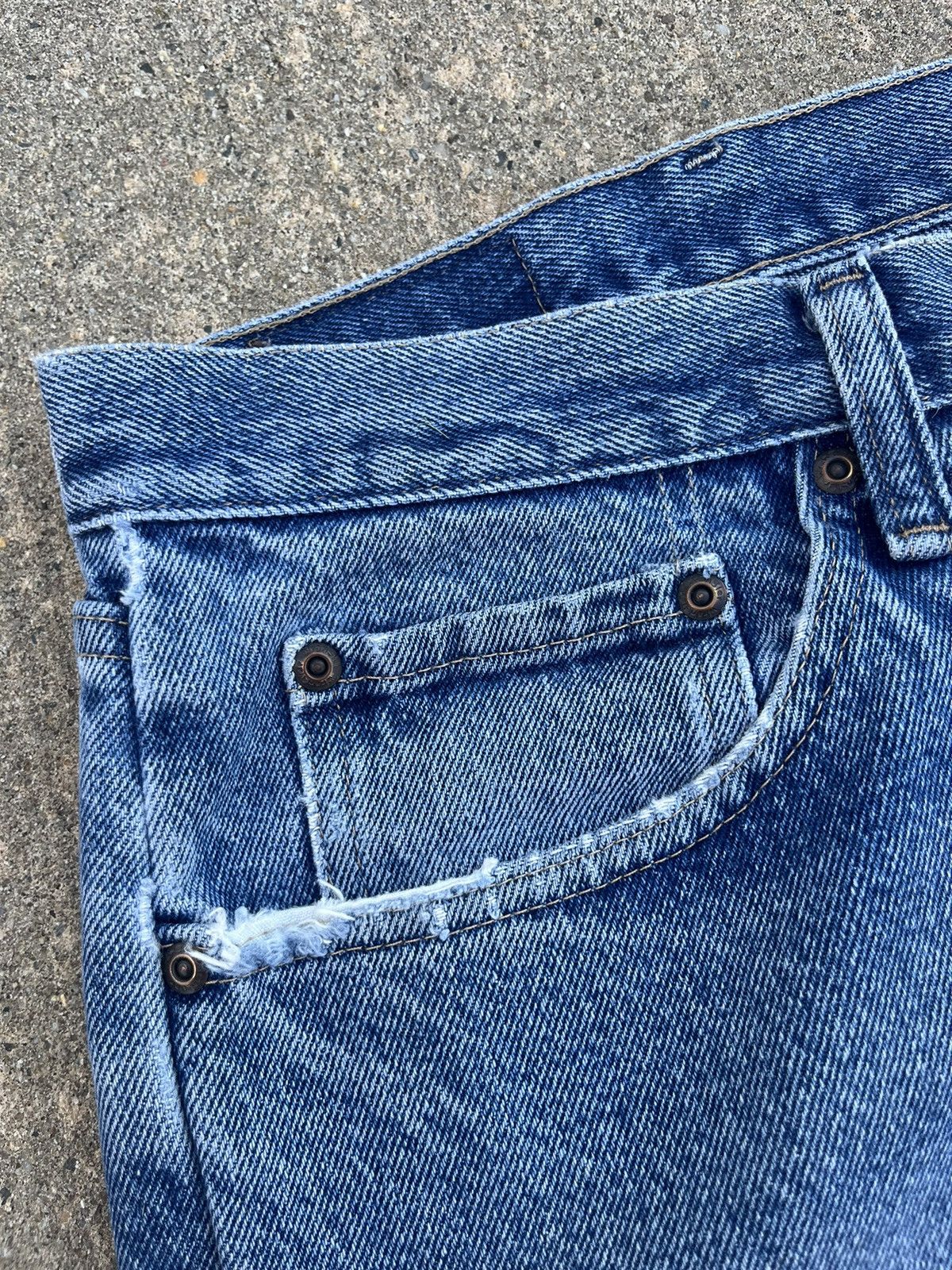 JNCO × Vintage × Wrangler Crazy Vintage Y2K Wrangler Baggy Jeans Size 38X29 Size US 38 / EU 54 - 2 Thumbnail