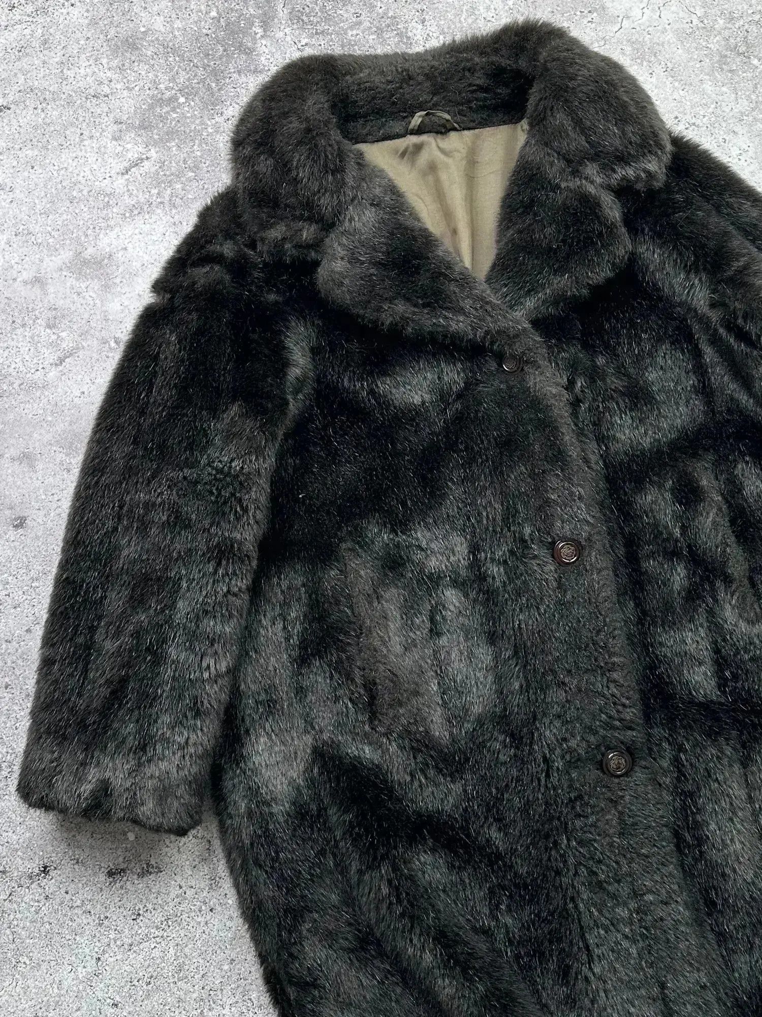 Japanese Brand Vintage Faux Fur Coat C153(V34) Size L / US 10 / IT 46 - 2 Thumbnail