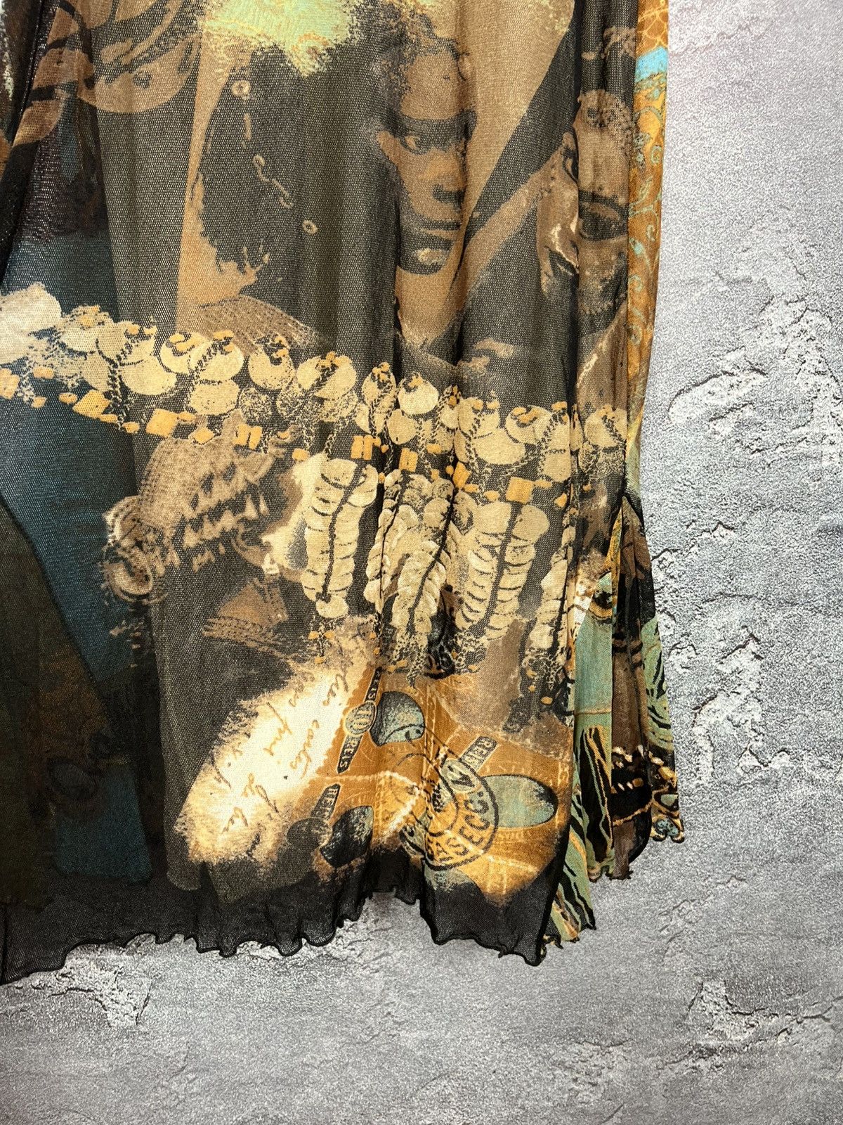 Vintage Vintage KFC All Over Print Mesh Maxi Dress JPG Style Size L / US 10 / IT 46 - 16 Thumbnail