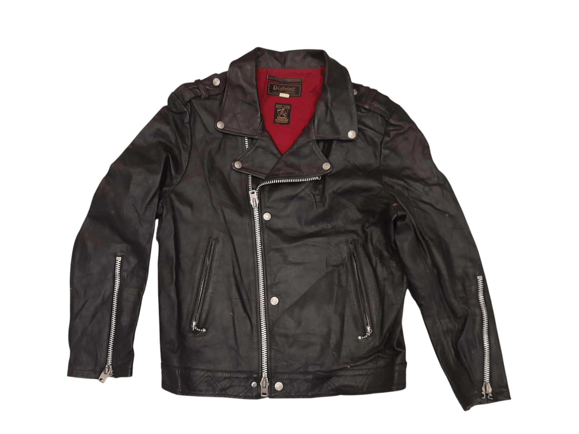 Other DIAFVINE Seung Rae Kim Punk Leather Horsehide Jacket (F467) Size US M / EU 48-50 / 2 - 1 Thumbnail