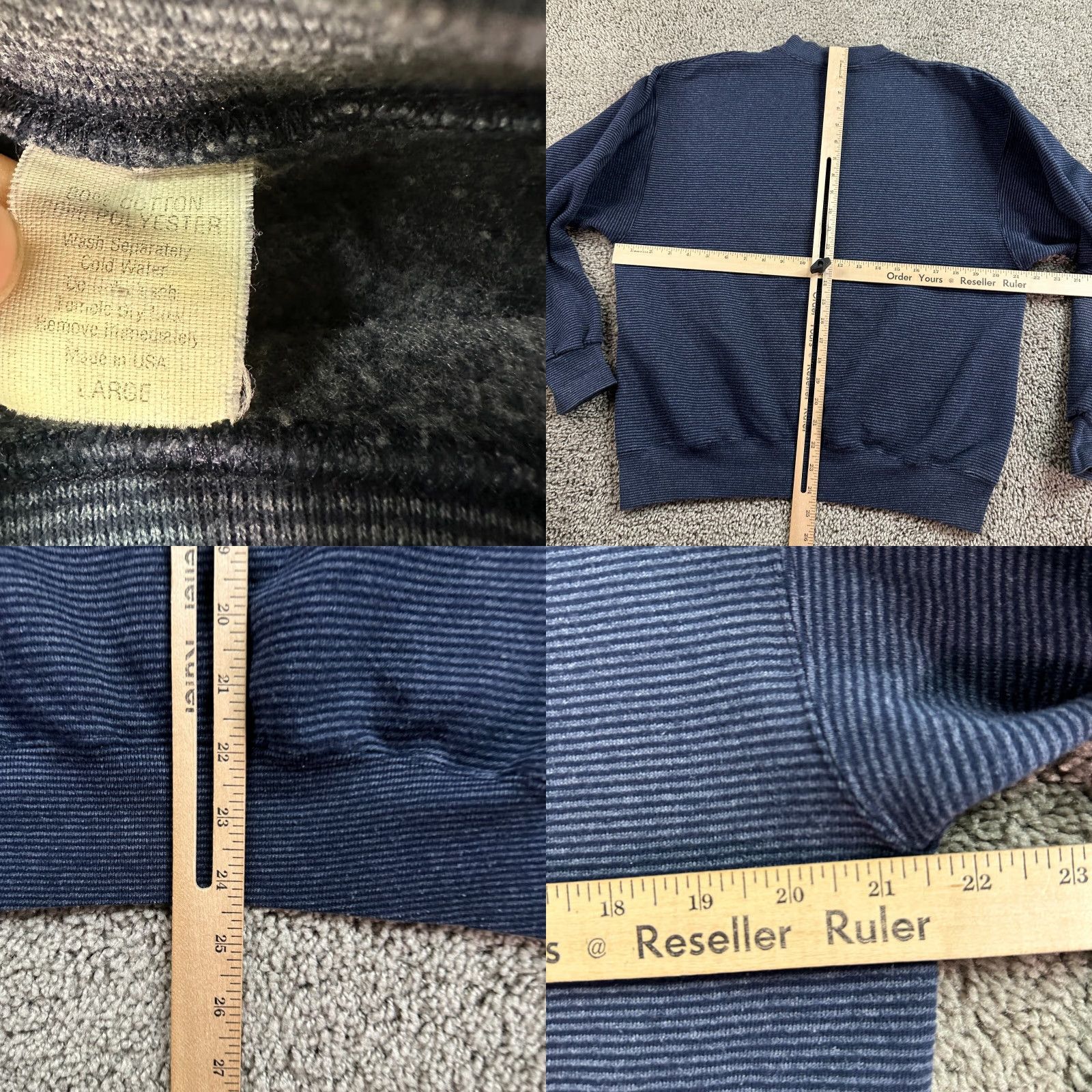 Fruit Of The Loom VINTAGE Sweatshirt Mens Large Blue Put In Bay Ohio Sailing Sail Boat Crewneck Size US L / EU 52-54 / 3 - 8 Thumbnail