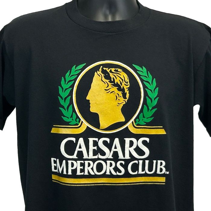 Jerzees Caesars Palace Emperors Club Vintage 90s T Shirt Large Tee