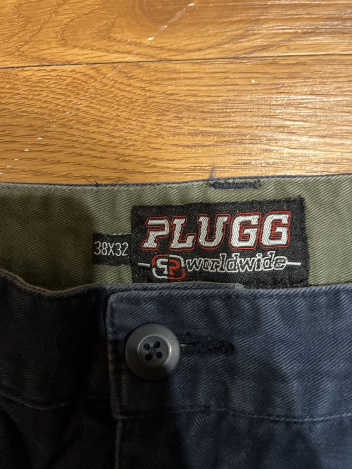 Vintage vintage 90’s khaki blue plugg cargo pants Size US 36 / EU 52 - 4 Thumbnail