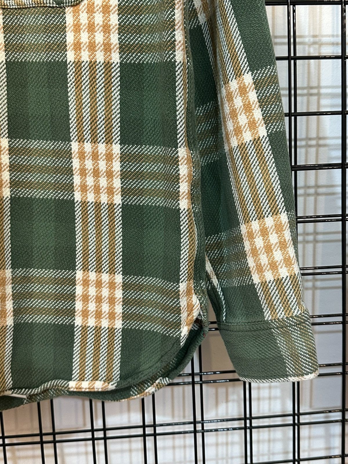Sugar Cane Sugar Cane green and orange plaid twill flannel shirt. Size US S / EU 44-46 / 1 - 4 Thumbnail