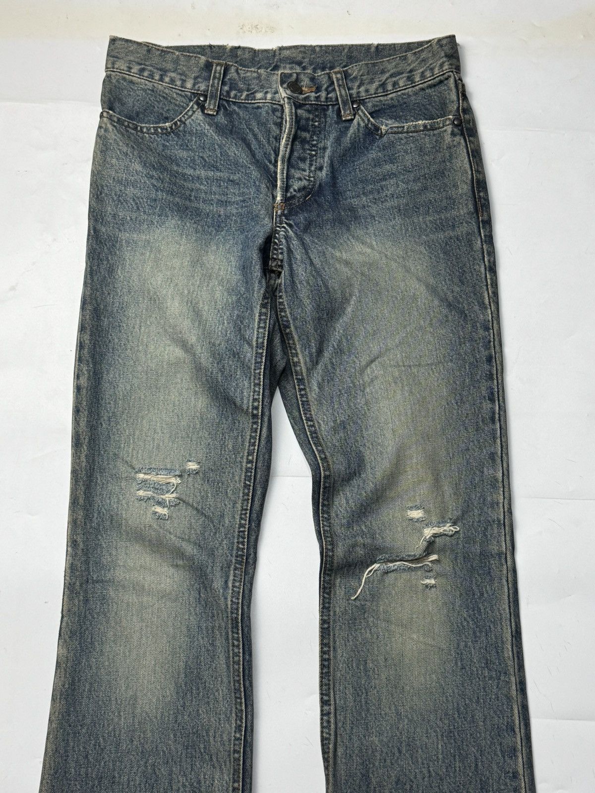 Le Grande Bleu (L.G.B.) Shellac Flare Denim Size US 29 - 3 Thumbnail