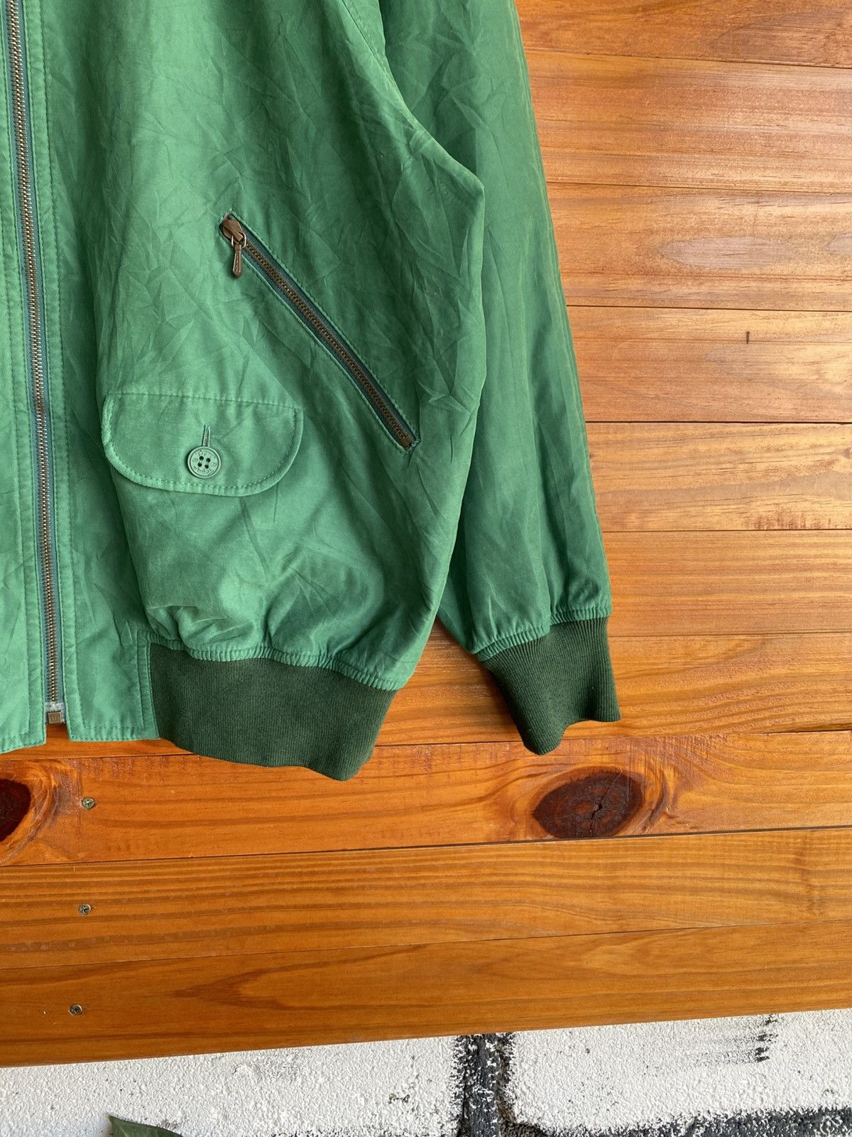 Japanese Brand Vintage Japanese Reversible Bomber Green Flight Jacket Size US L / EU 52-54 / 3 - 16 Thumbnail
