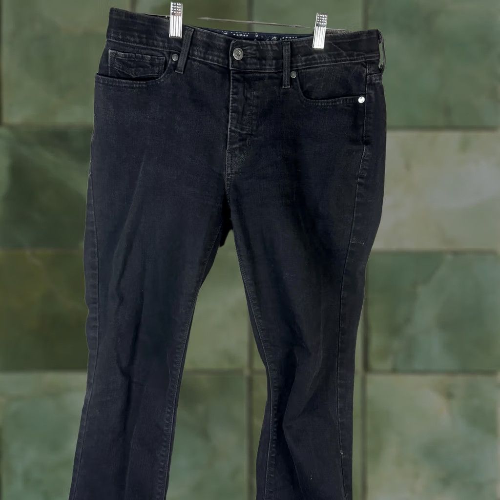 Levi's Levis Perfect Waist 525 Jeans Womens 12 Black Straight Leg Dark Wash Stretch Size 34" / US 12 / IT 48 - 1 Thumbnail