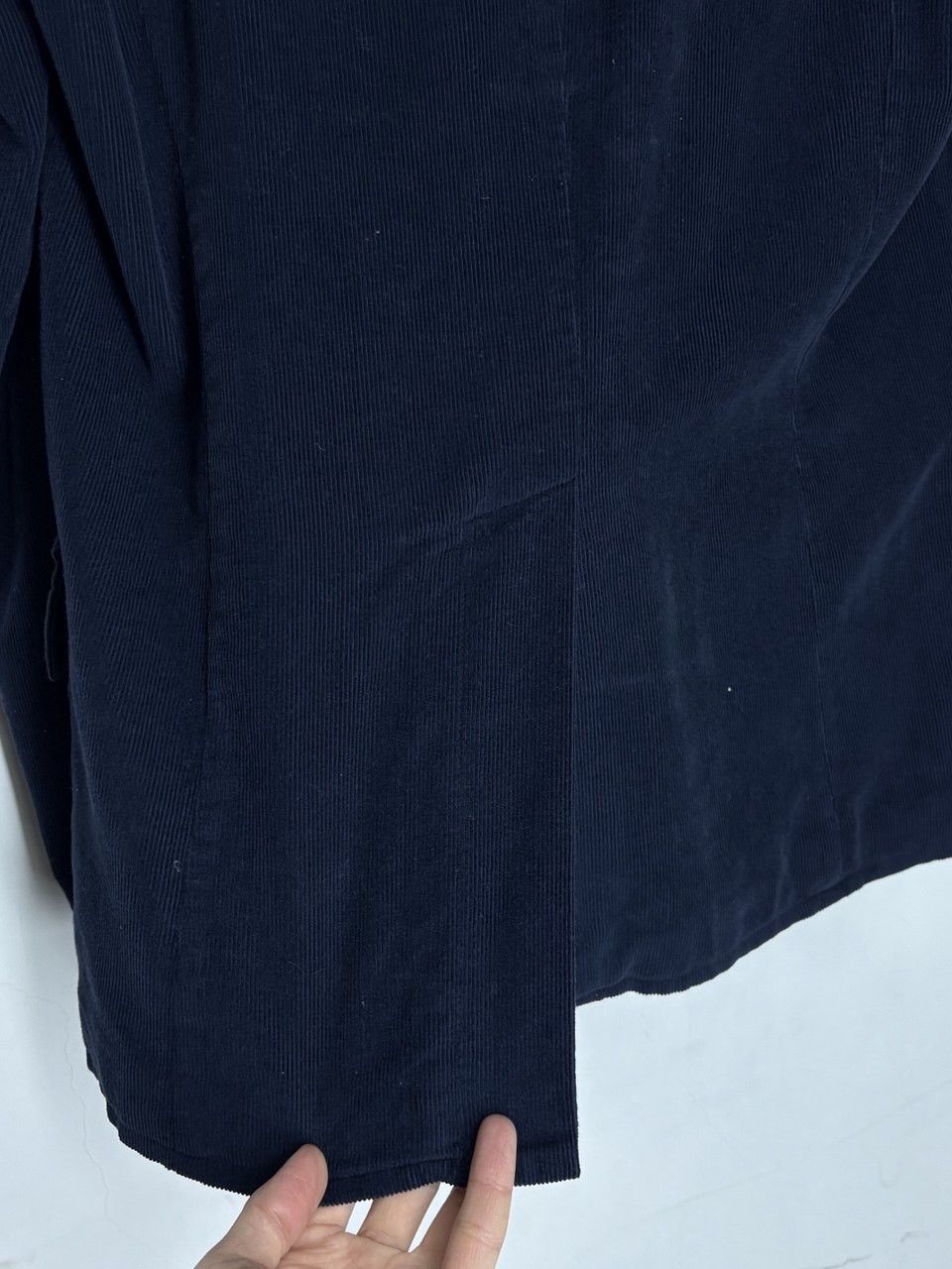 hannes roether Hannes Roether Navy Blue Corduroy Jacket With Black Pockets Size US M / EU 48-50 / 2 - 17 Thumbnail