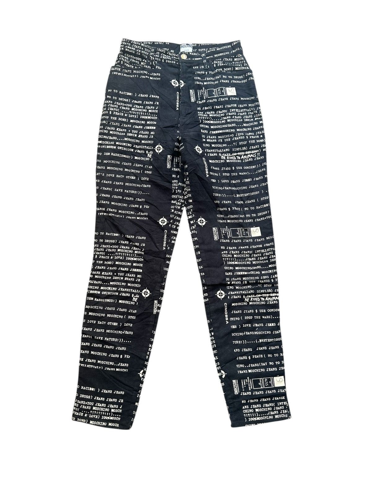 Moschino Moschino overprint pants | Grailed