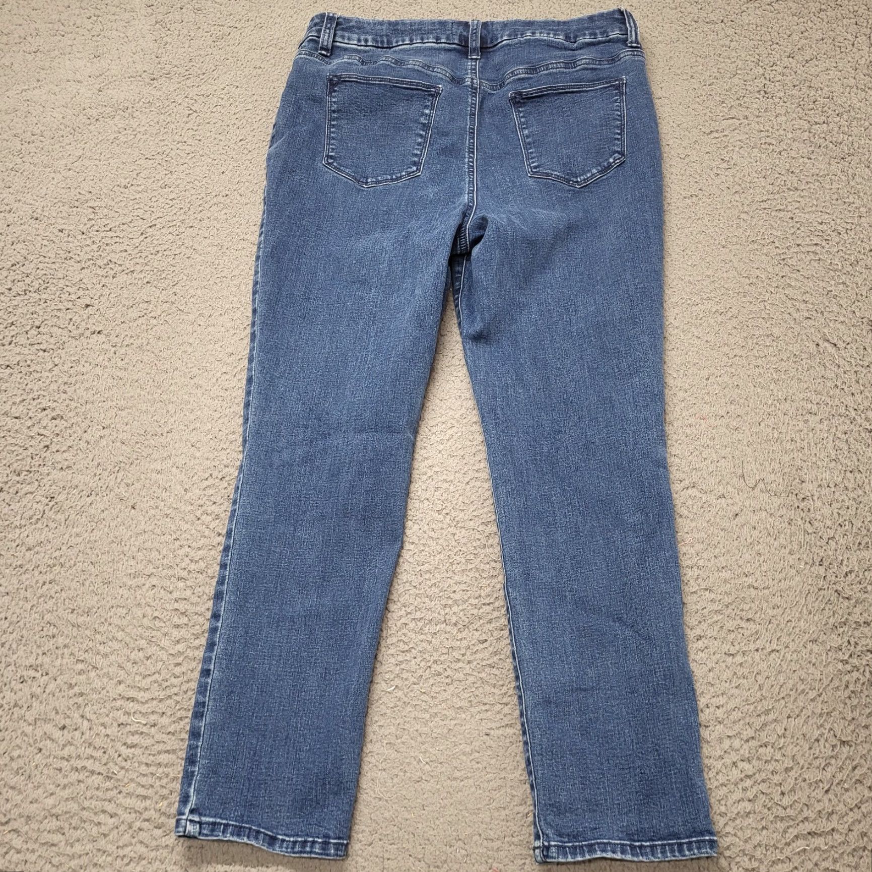 Vintage Chico's Jeans Womens Size 1 Blue Denim Straight Leg High Rise College Size 25" / US 0 / IT 36 - 3 Thumbnail