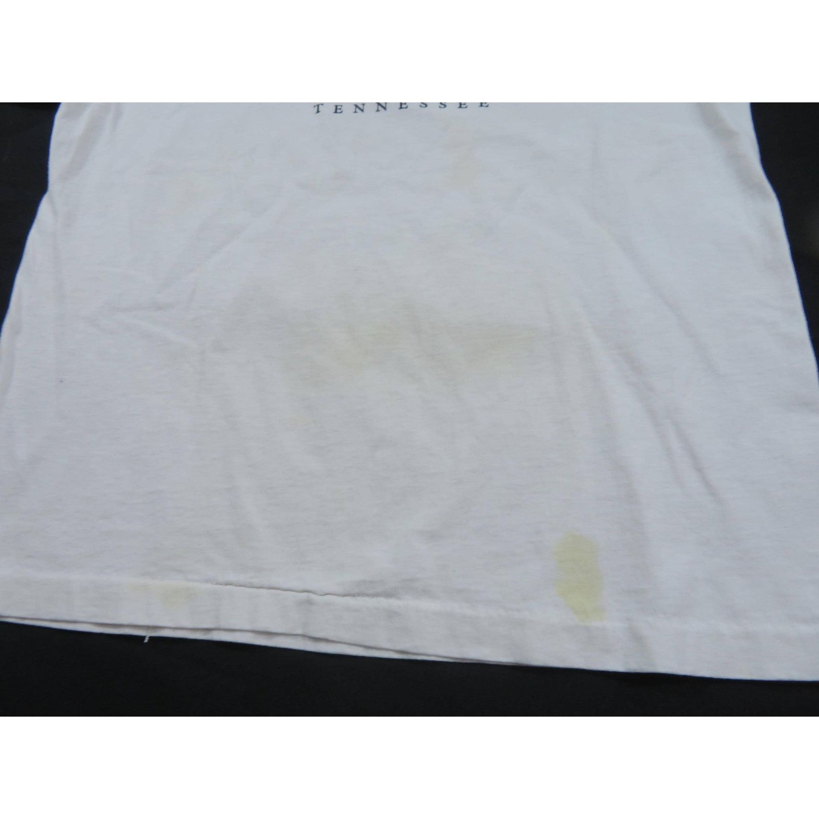 Fruit Of The Loom Memphis Tennessee T-Shirt, Script Writing, White Sz L 1990s Size US L / EU 52-54 / 3 - 6 Thumbnail