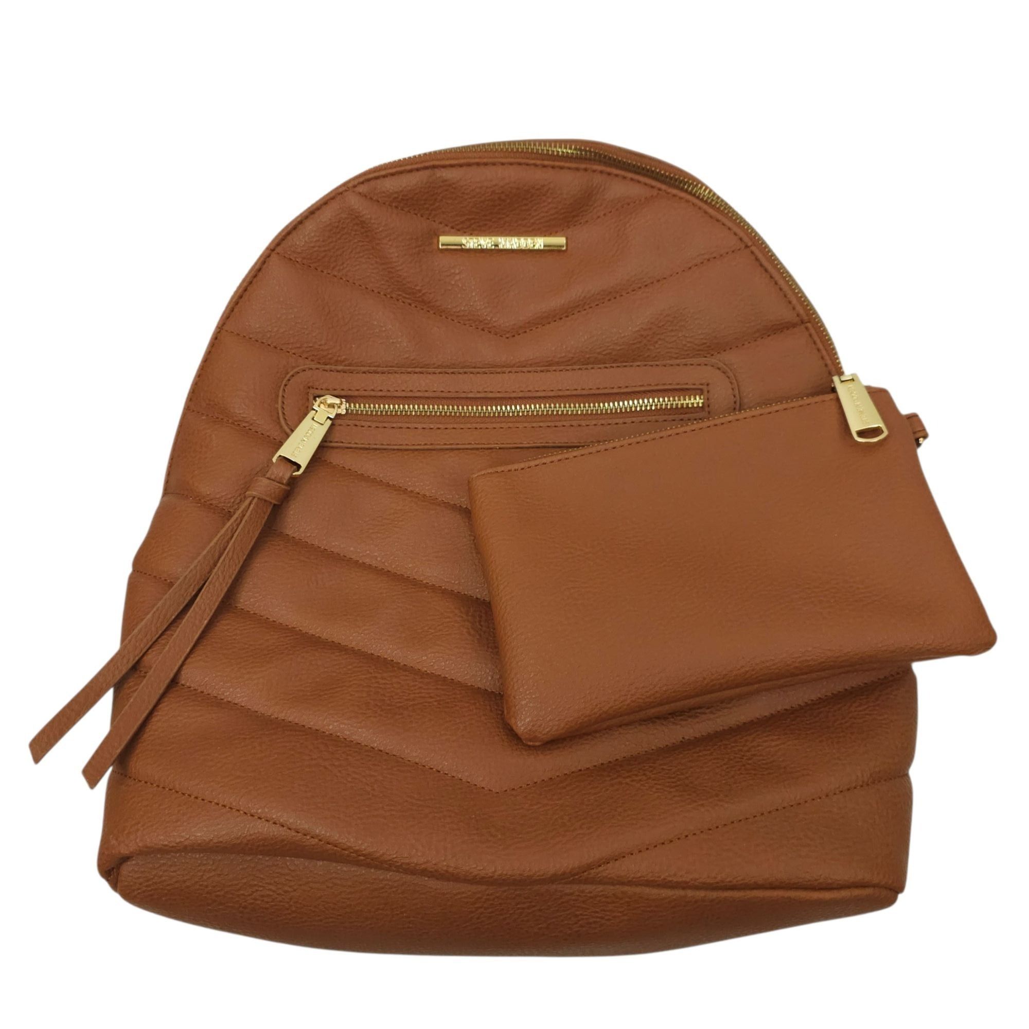 Steve Madden Steve Madden Bejewel Backpack Chevron Quilting Faux Leather Size ONE SIZE - 1 Thumbnail