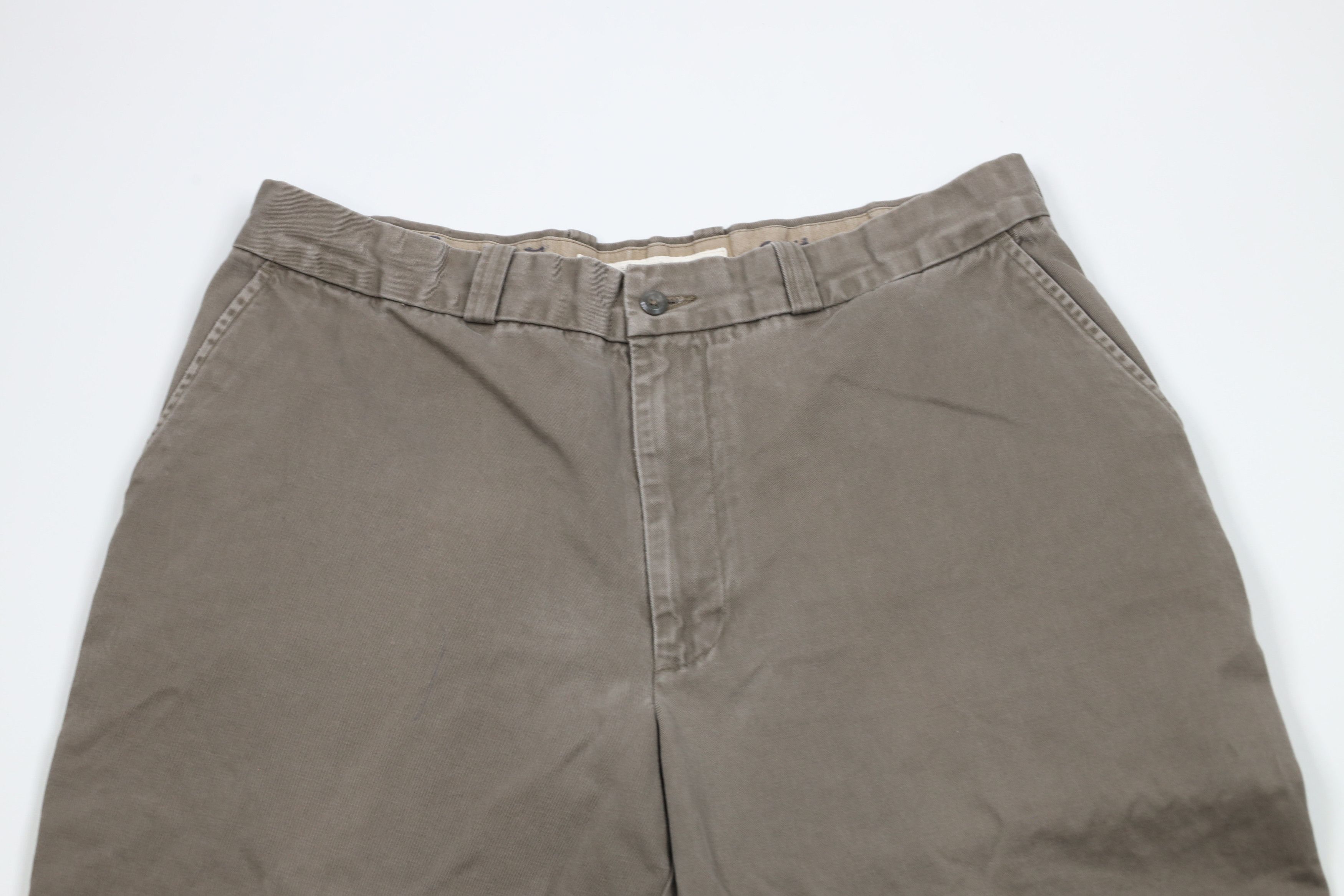 Vintage Vintage 90s Streetwear Wide Leg Cotton Chino Pants Brown Size US 36 / EU 52 - 2 Thumbnail
