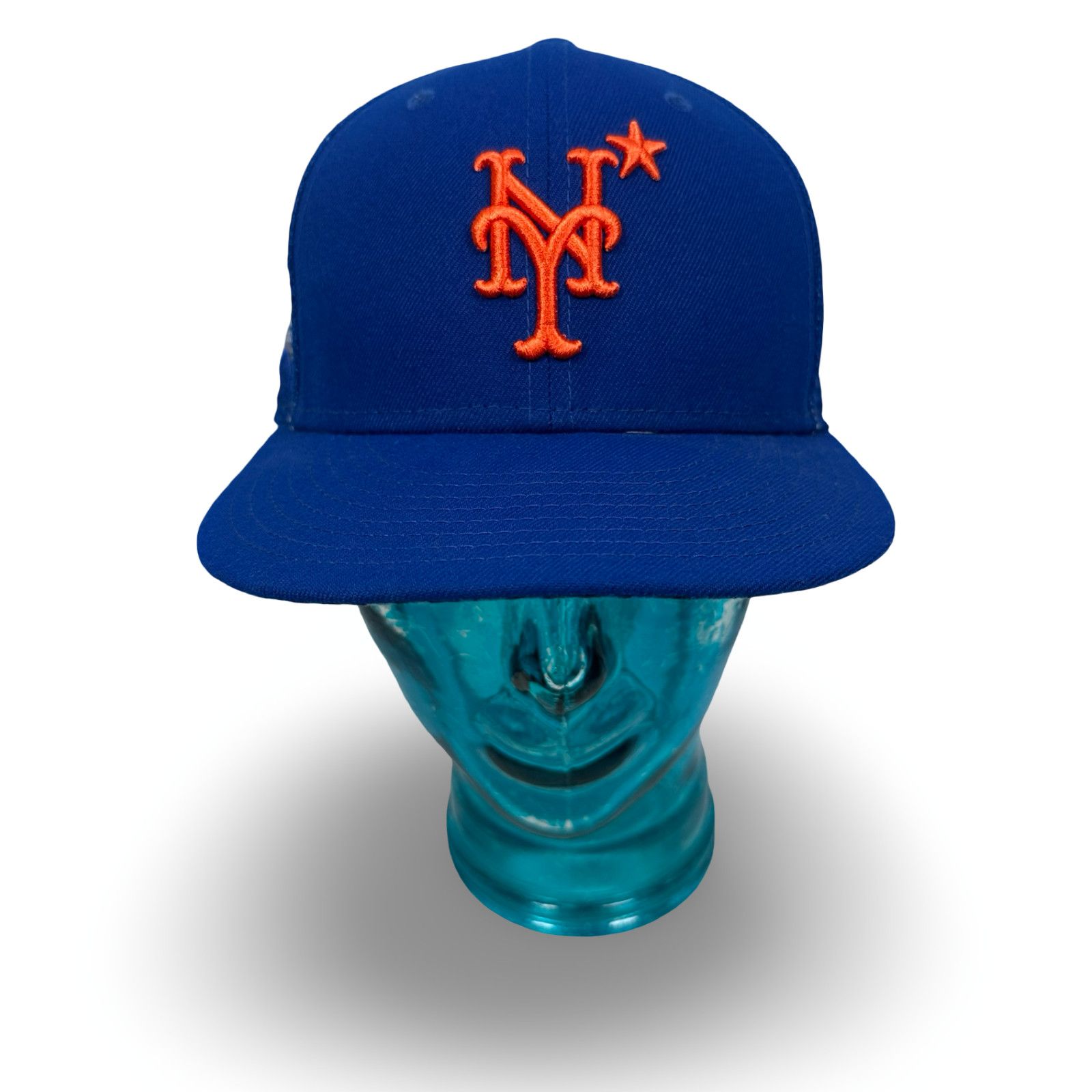 New Era New Era 59FIFTY New York Mets Fitted Cap Hat Men’s 7.5 Blue Size ONE SIZE - 1 Thumbnail
