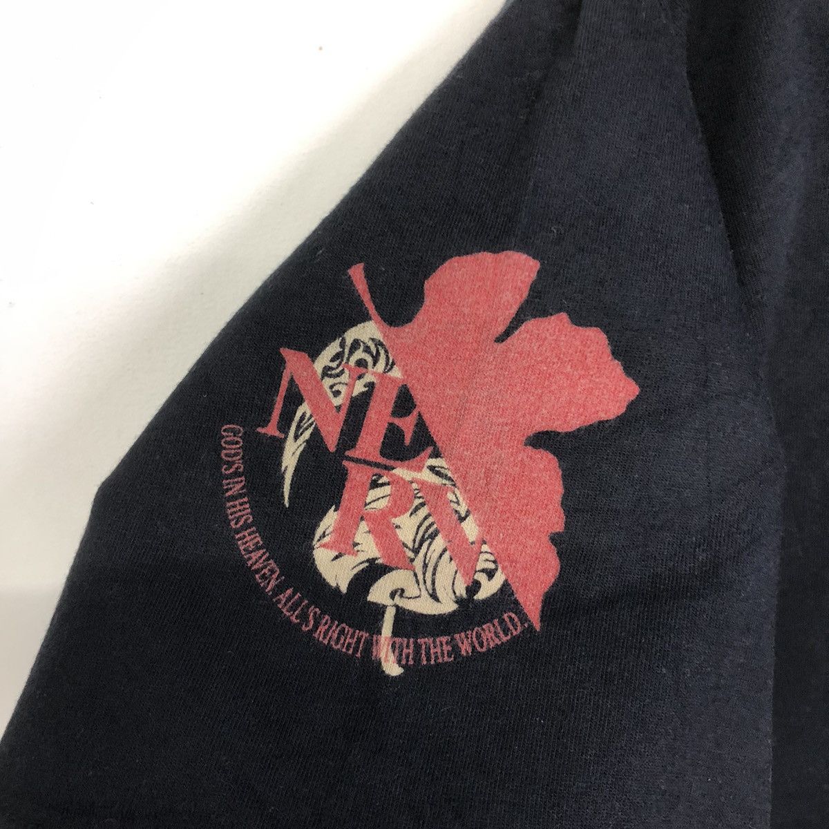 Anime × Japanese Brand Evangelion X Oriental Brand Anime Motive Backhitt Tshirt Size US XL / EU 56 / 4 - 10 Thumbnail