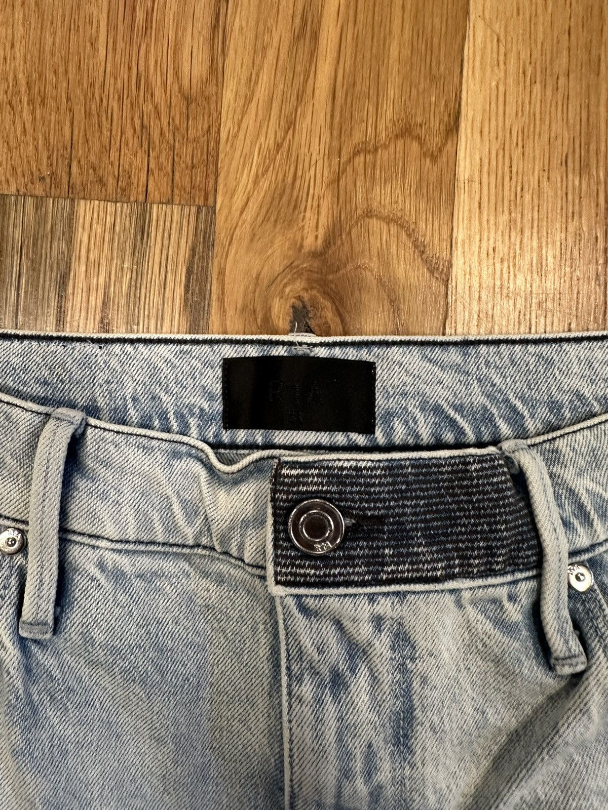 Rta RTA Rest In Peace/Power Light Blue Denim Jeans Size 31 Size US 31 - 3 Thumbnail