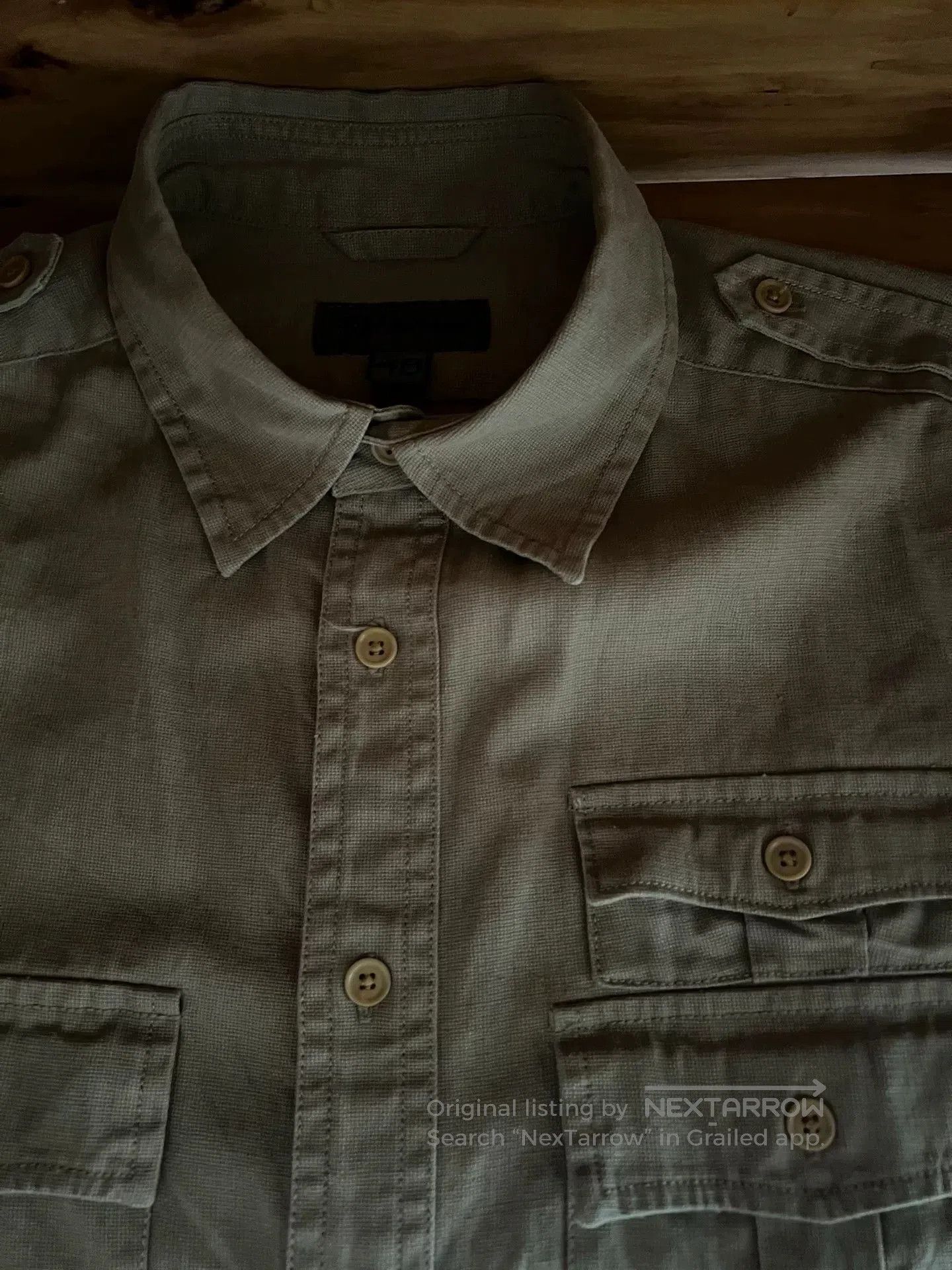 Nigel Cabourn Nigel Cabourn Jungle Short Sleeve Utility Shirt. Size US M / EU 48-50 / 2 - 9 Thumbnail