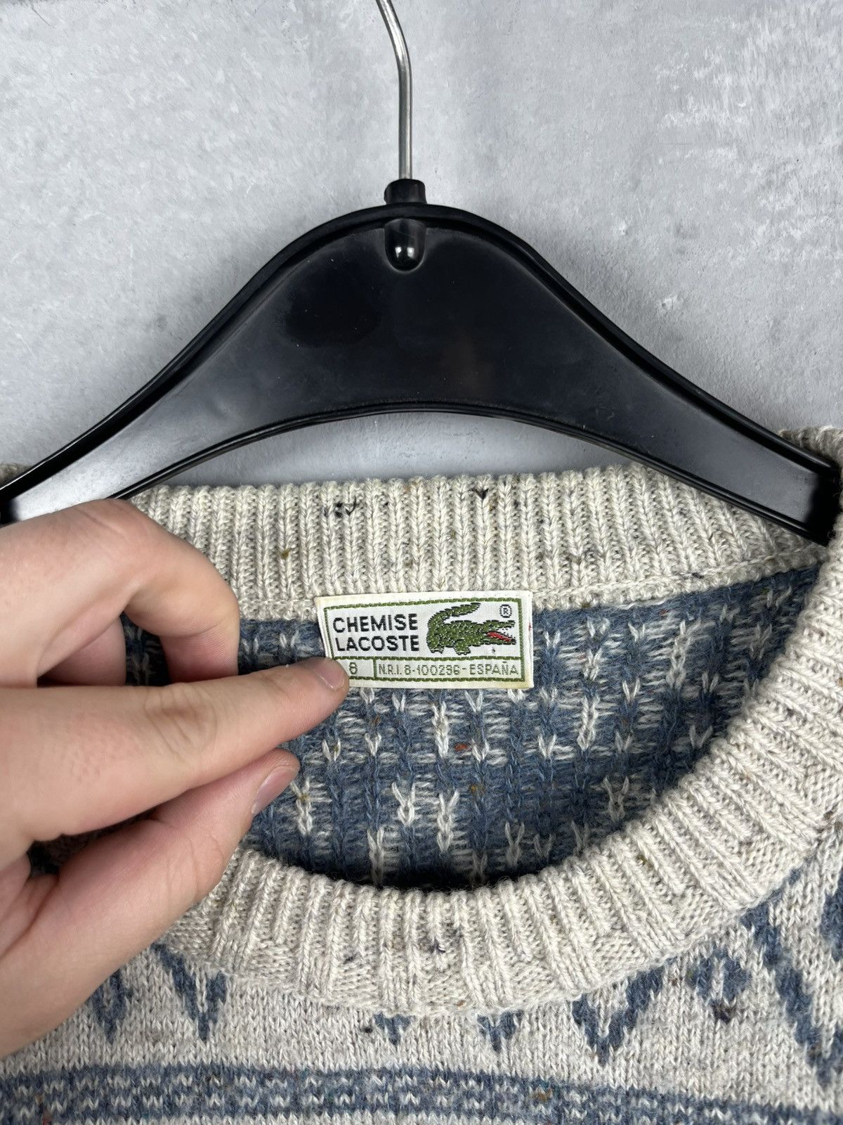 Lacoste × Vintage Lacoste knit sweater vintage 90s Size US L / EU 52-54 / 3 - 9 Thumbnail