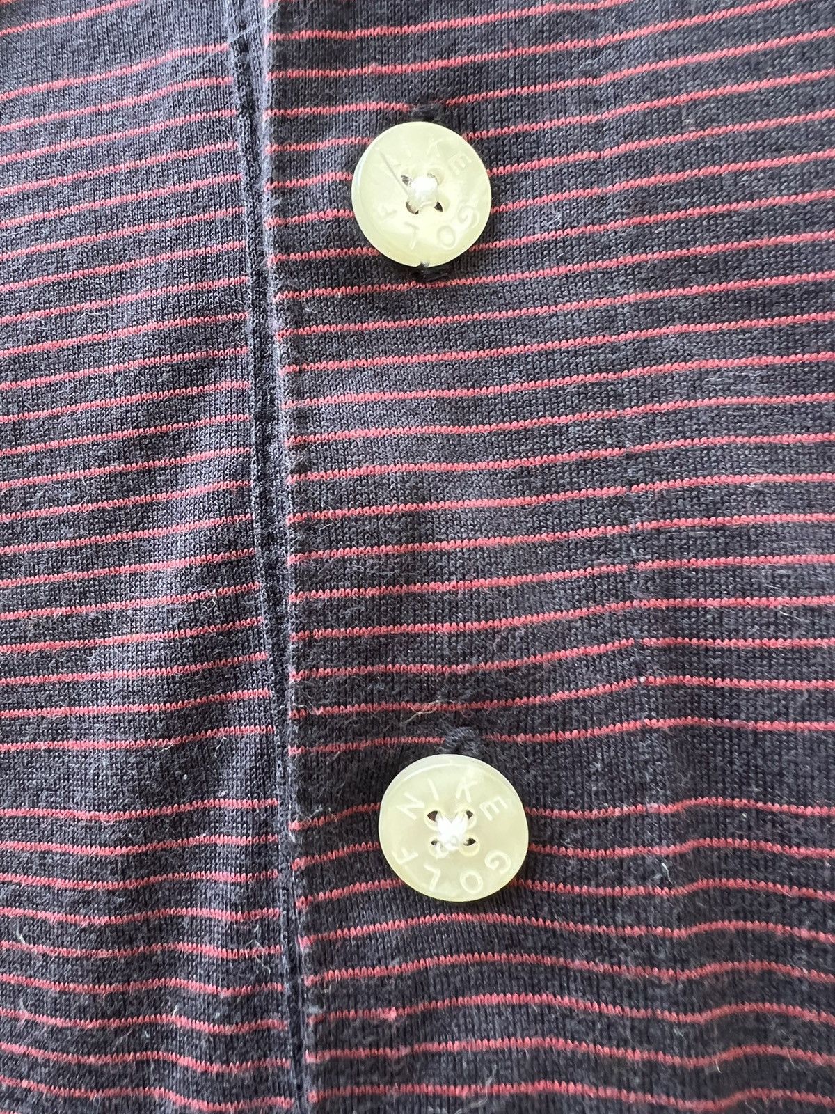Nike Vintage 2000s Nike Tiger Wood Striped Polo Shirt Golf Size US L / EU 52-54 / 3 - 3 Thumbnail