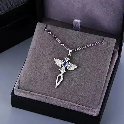 Other Angel Small Cross Sword Pendant Necklace Size ONE SIZE - 3 Thumbnail