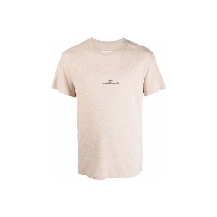 Maison Margiela Maison Margiela Beige Short Sleeve T-Shirt 0079 Size US M / EU 48-50 / 2 - 1 Thumbnail