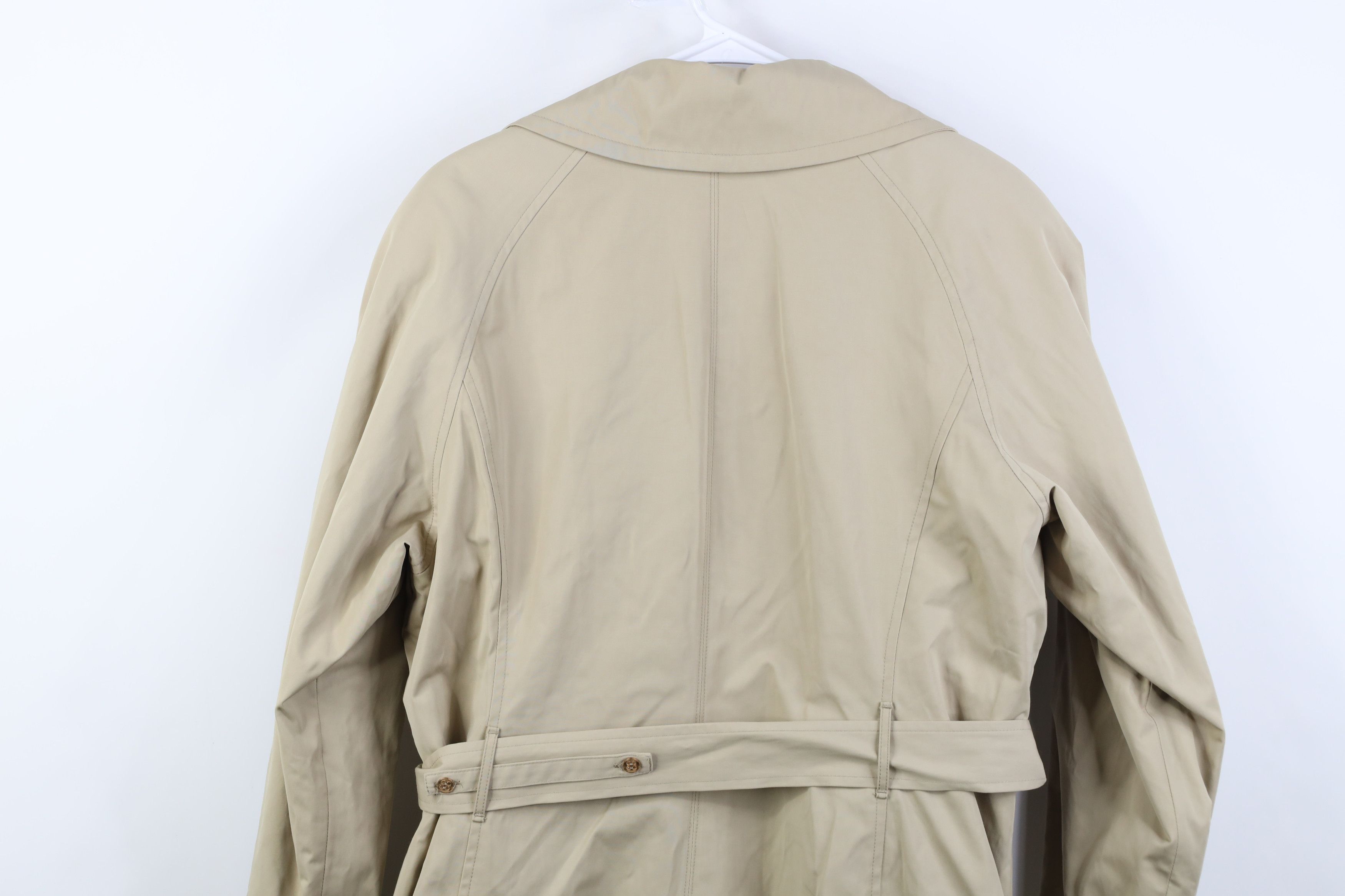 Vintage Vintage 90s Y2K Streetwear Trench Coat Rain Jacket Beige Size XL / US 12-14 / IT 48-50 - 14 Thumbnail