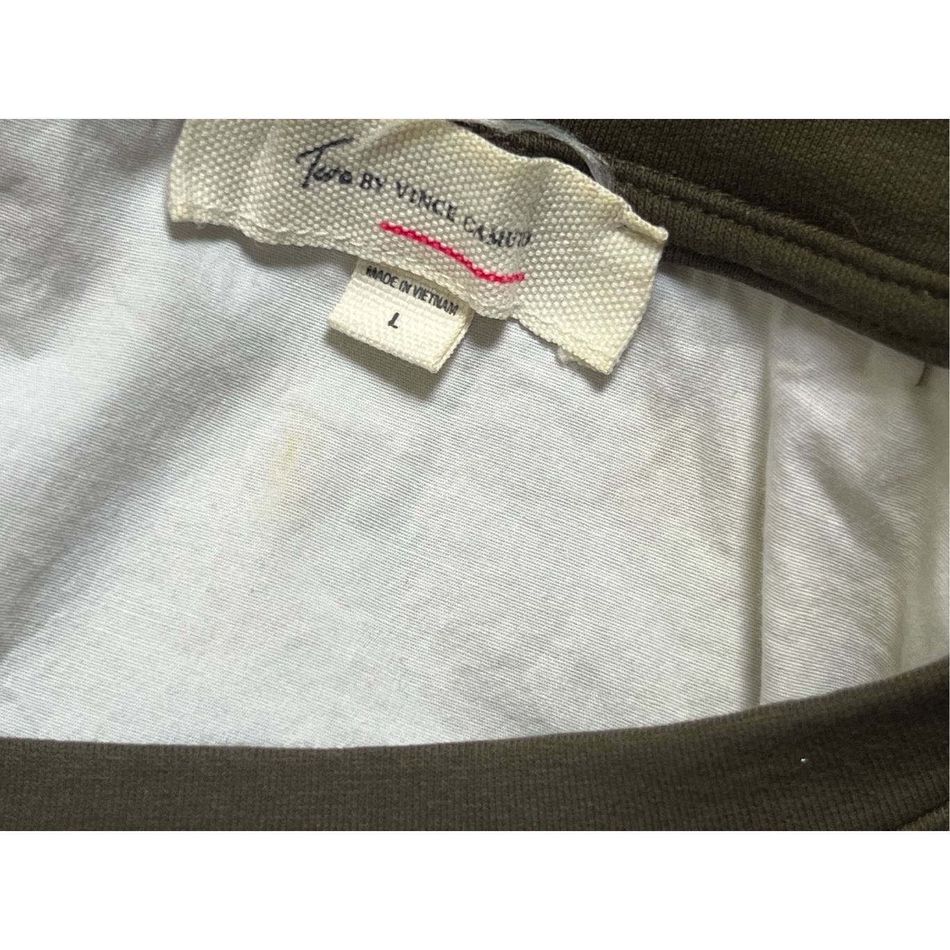 Vince Camuto Two by Vince Camuto Sweatshirt with White Faux Shirt Lining Size L / US 10 / IT 46 - 7 Thumbnail