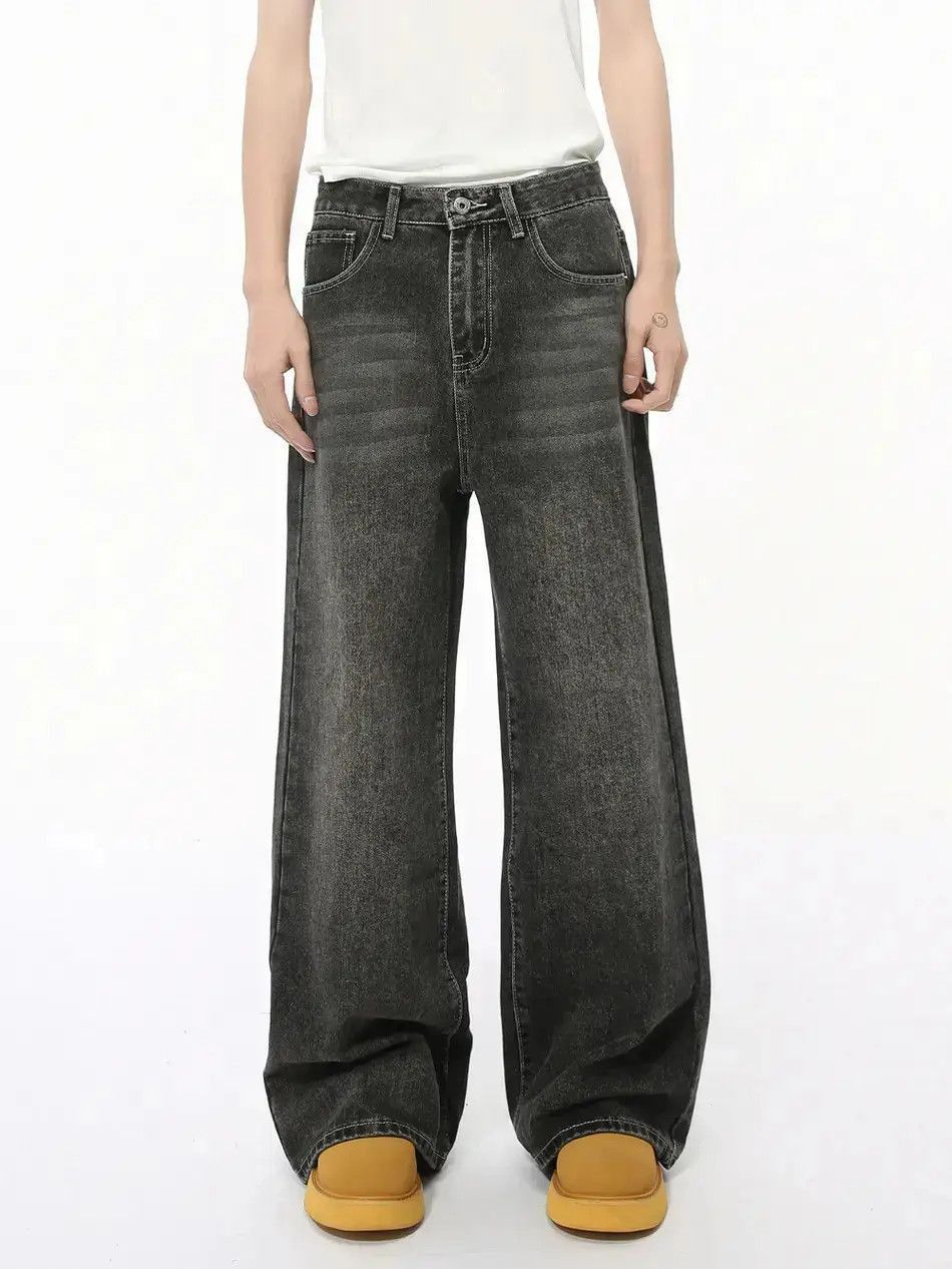 Japanese Brand Retro straight tube loose casual jeans Size US 32 / EU 48 - 6 Thumbnail