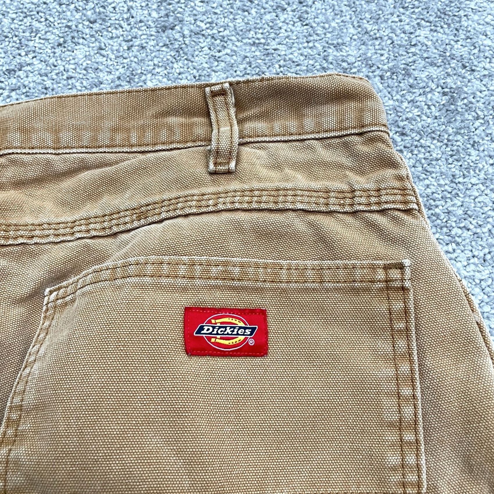 Dickies Dickies Carpenter Pants Mens 36x32 Brown Straight Leg Cotton Canvas Durable Work Pants Size US 36 / EU 52 - 6 Thumbnail