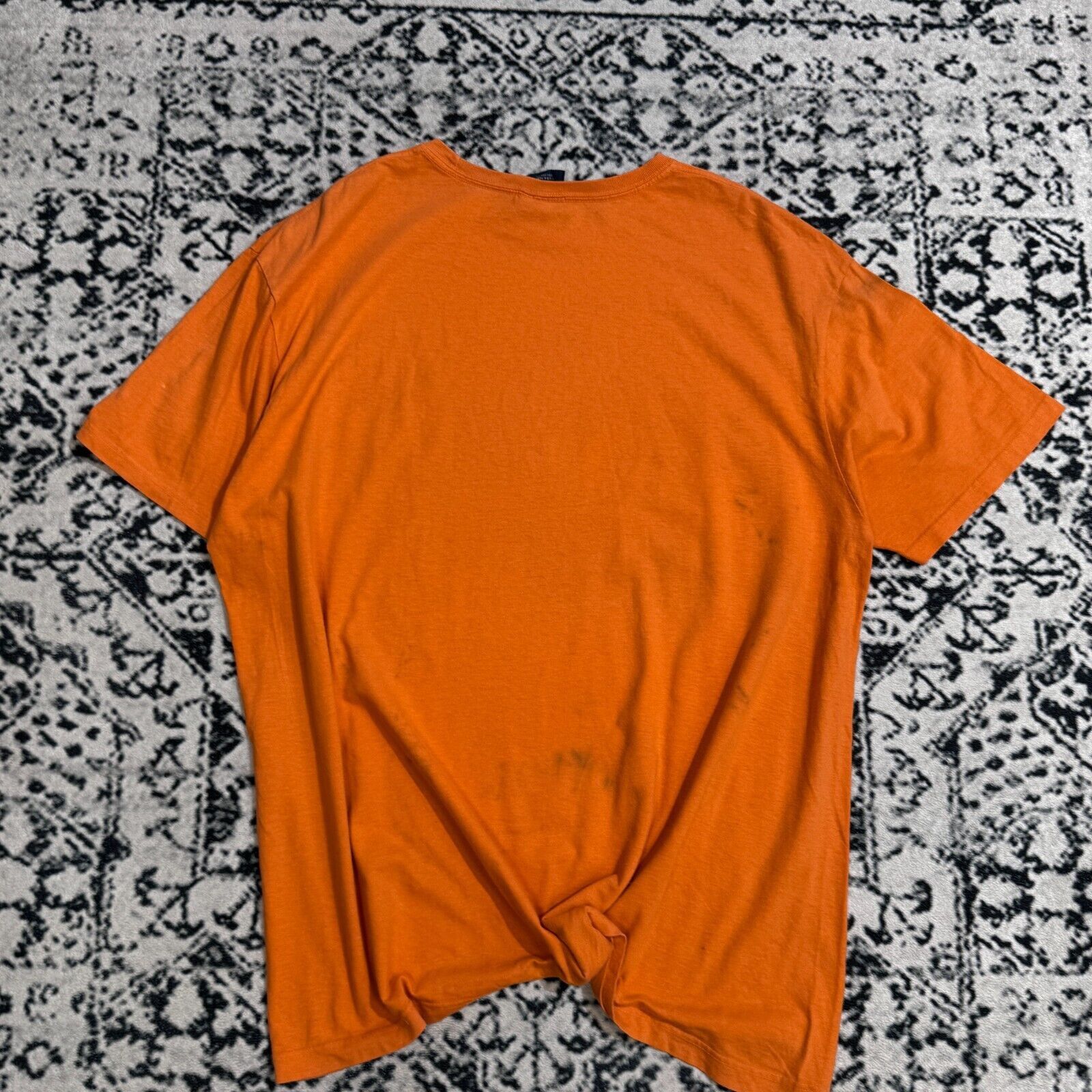 Ralph Lauren × Vintage Vintage Ralph Lauren Orange Cotton T-Shirt Size L Y2K 90s Size US L / EU 52-54 / 3 - 8 Thumbnail