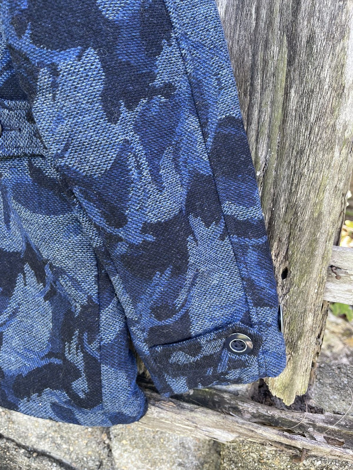 Marshall Artist Marshall Artist Camo Jacquard Peacoat - Rare UK Designer Size US S / EU 44-46 / 1 - 19 Thumbnail