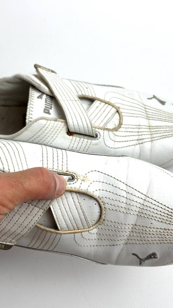 Puma Vintage Y2K White Racing Sneakers Size US 8.5 / EU 41-42 - 8 Thumbnail