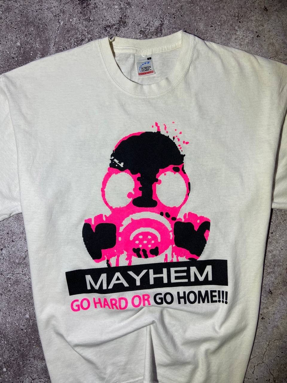 Vintage Vintage Mayhem "Go Hard Or Go Home" T-Shirt Screen Stars Size US L / EU 52-54 / 3 - 2 Thumbnail