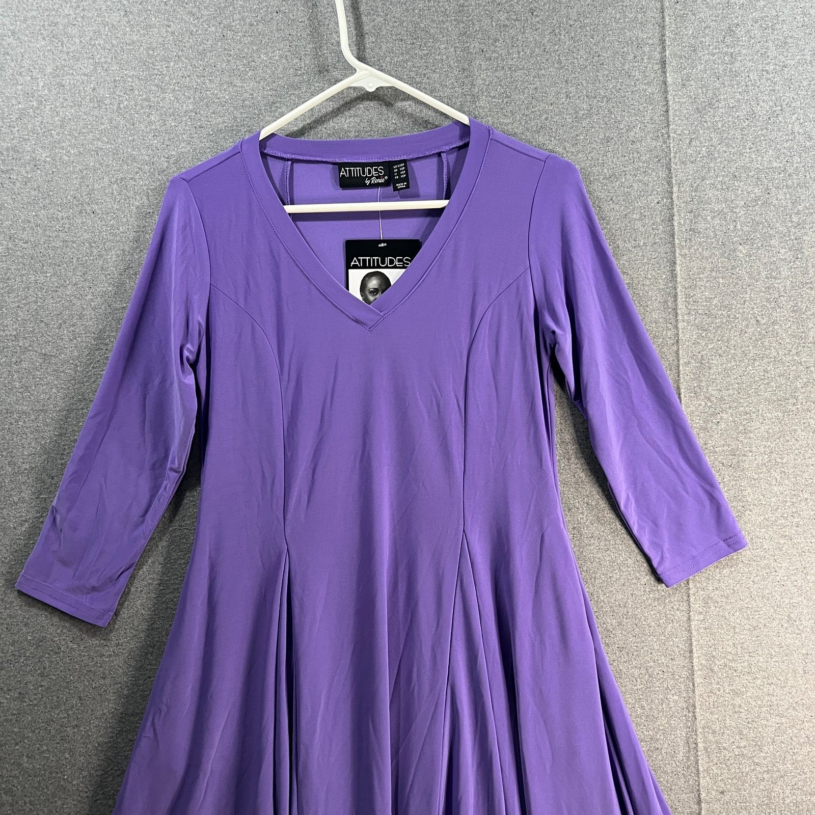 Other Attitudes by Renee Petite Como Jersey 3/4 Sleeve Size XXS / US 00 / IT 34 - 4 Thumbnail