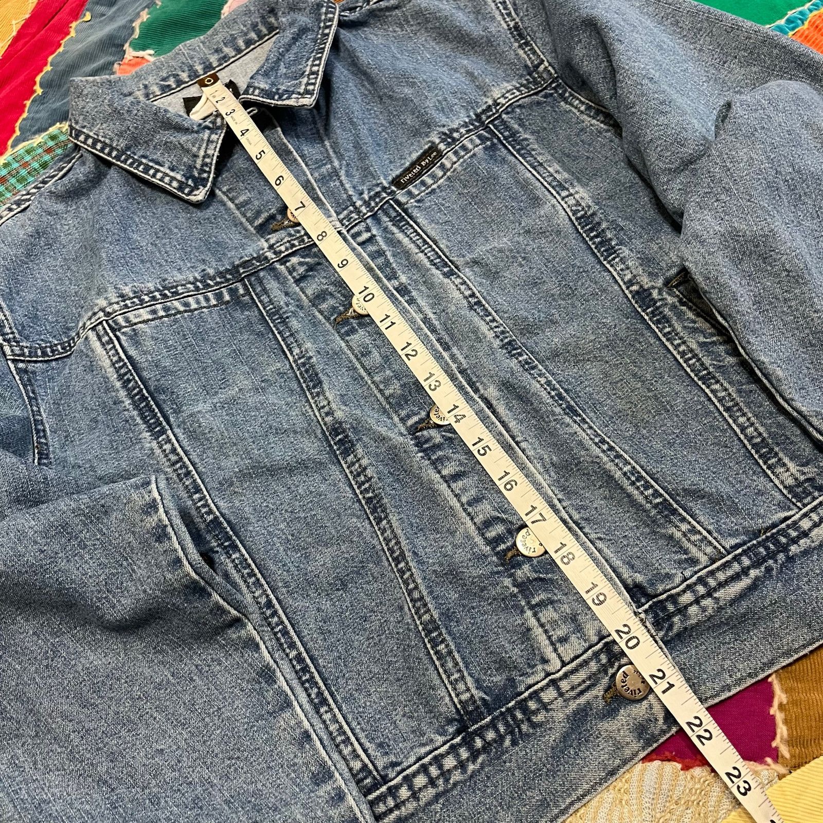 Lee Riveted Lee Medium Washed Denim Trucker Jacket Medium / Larg Size M / US 6-8 / IT 42-44 - 4 Thumbnail