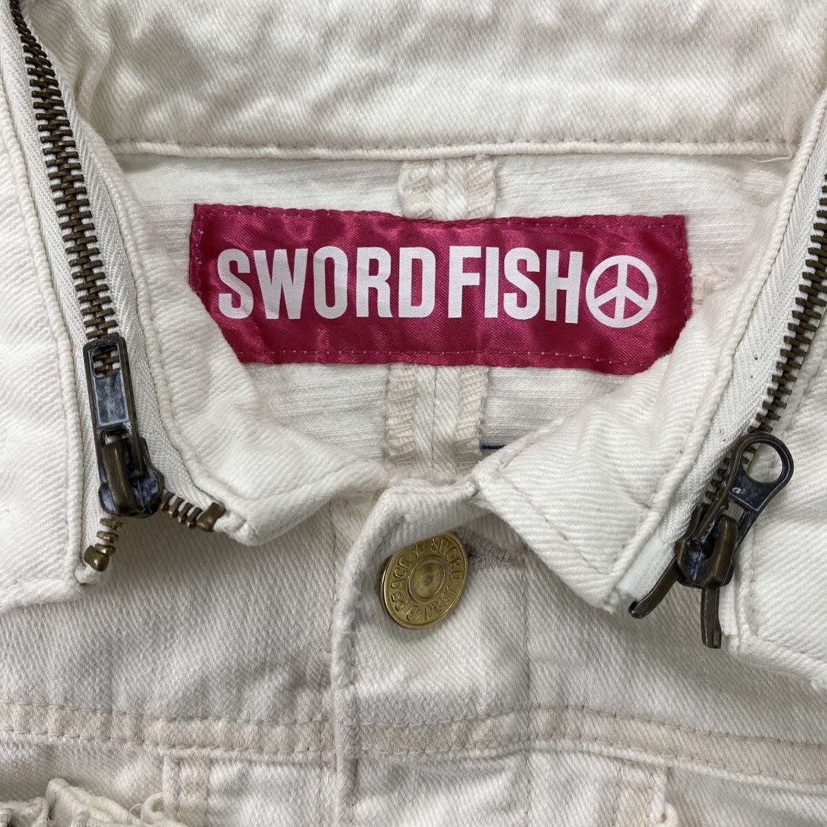 Japanese Brand 2000s Swordfish Studded Punk Lgb Style Bono Denim Jacket Y2K Size XS / US 0-2 / IT 36-38 - 8 Thumbnail