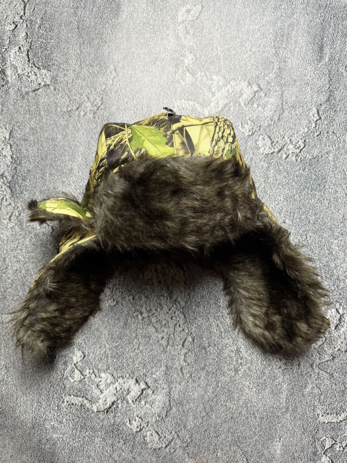 Realtree Y2K Real Tree Faux Fur Ushanka VNTG Fuzzy Warm Trapper Hat Size ONE SIZE - 2 Thumbnail