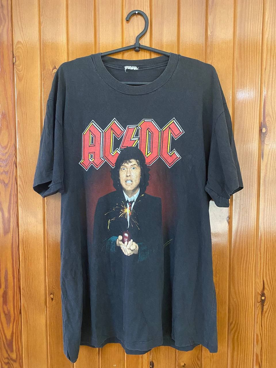 AC/DC × Band Tees Vintage T shirt AC DC 1991 Tour “Angus with Bomb ...