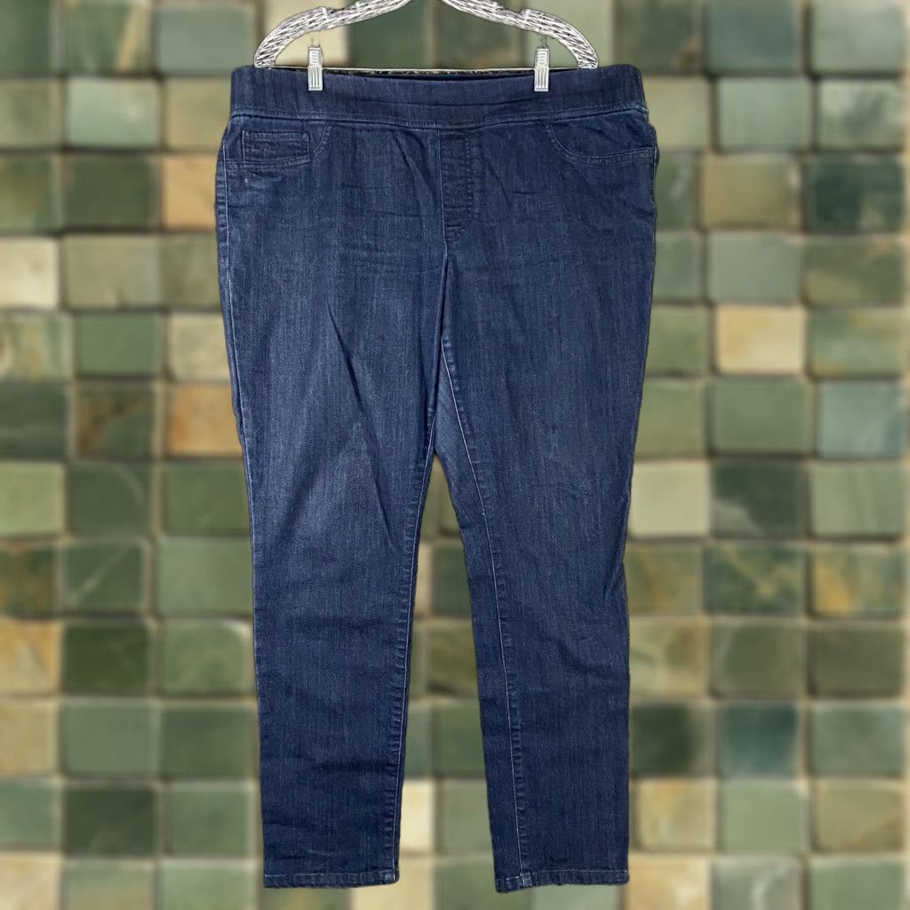 CO Lauren Jeans Co. Jeans Women 16 Blue Skinny Modern Legging Ralph Lauren Size 38" / US 16 / IT 52 - 1 Thumbnail